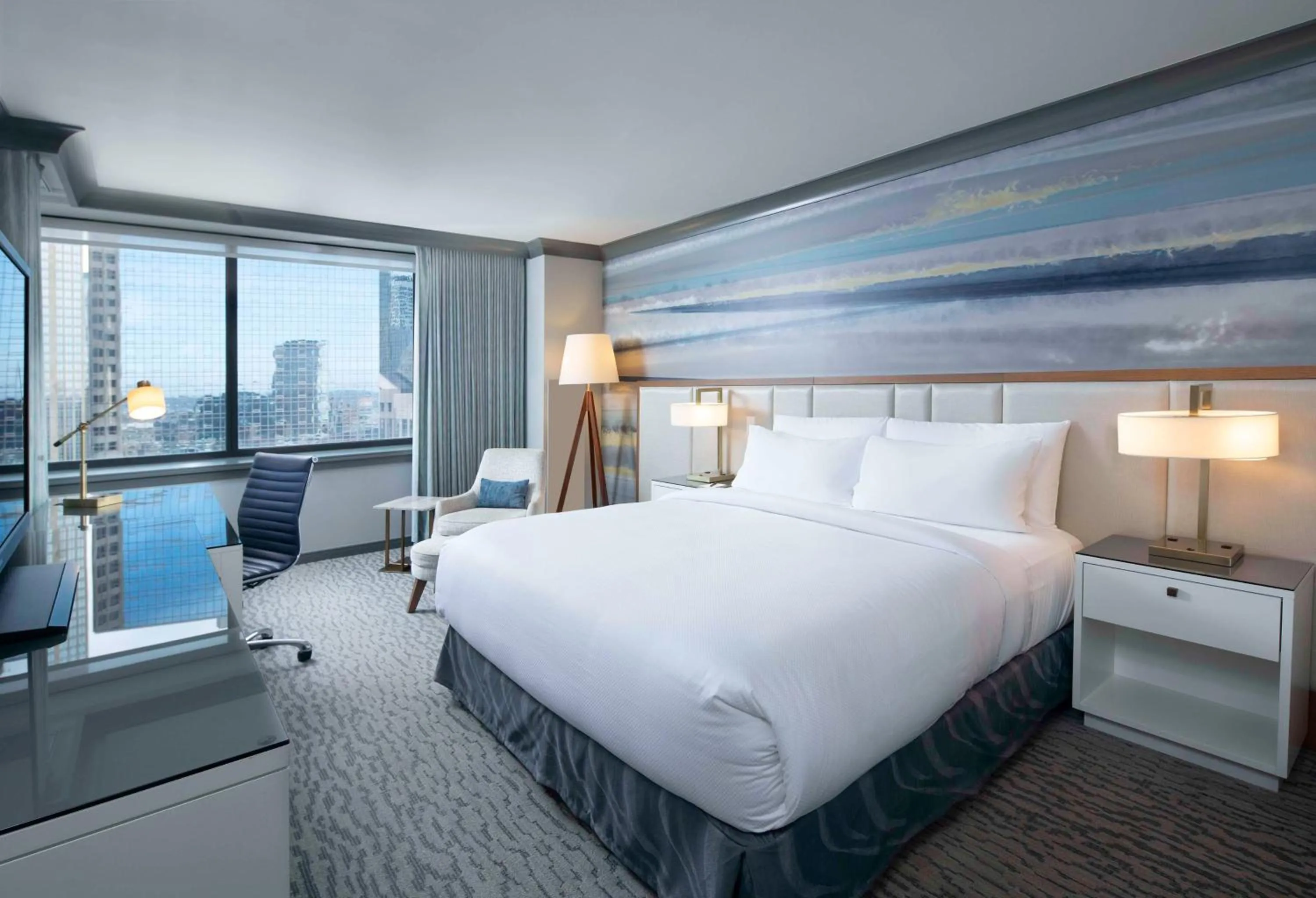 Bed in The Lofton Hotel Minneapolis, Tapestry Collection by Hilton