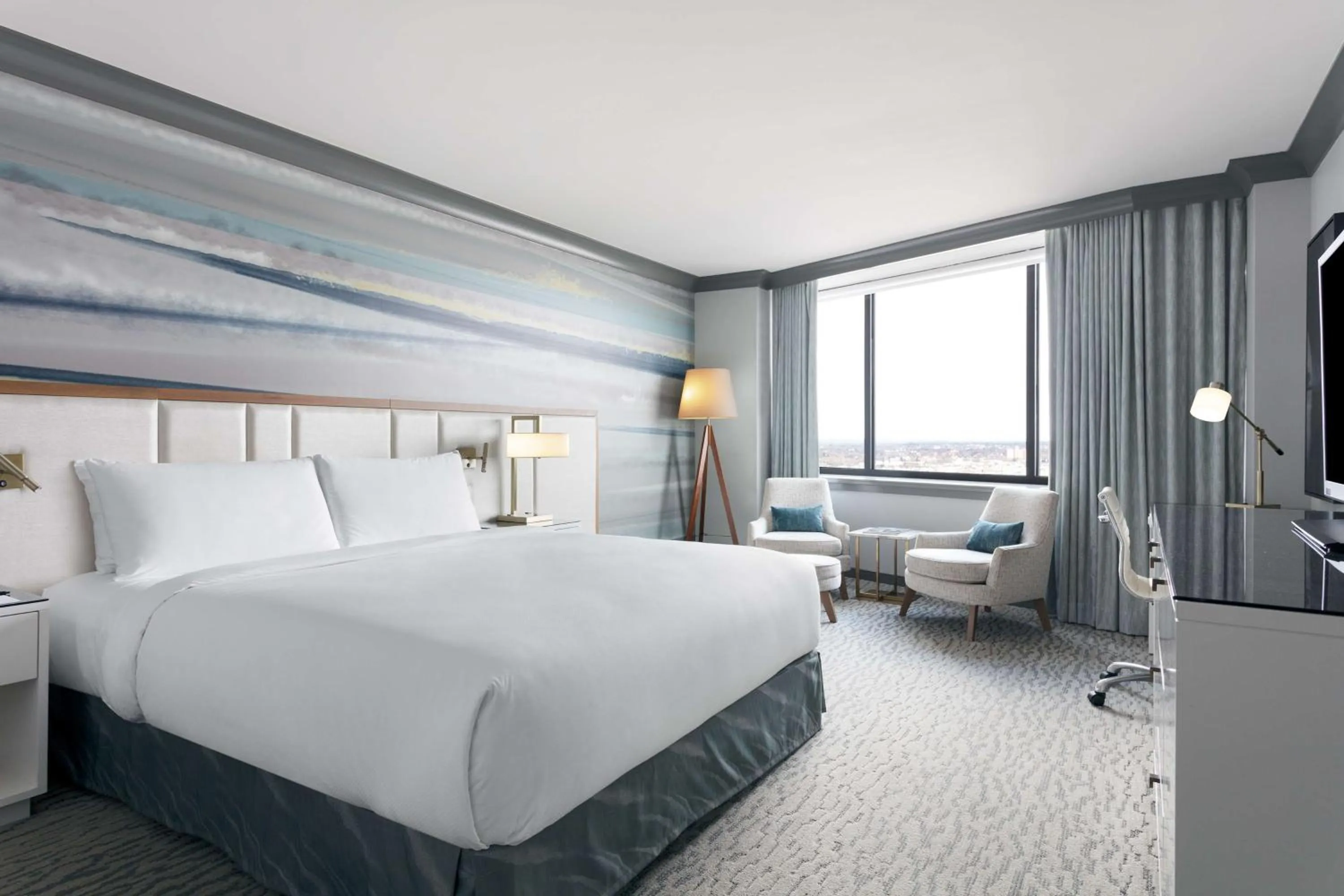 Bed in The Lofton Hotel Minneapolis, Tapestry Collection by Hilton