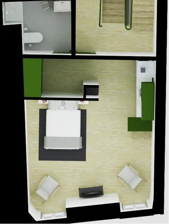 Floor plan in DoBairro suites at Bairro Alto