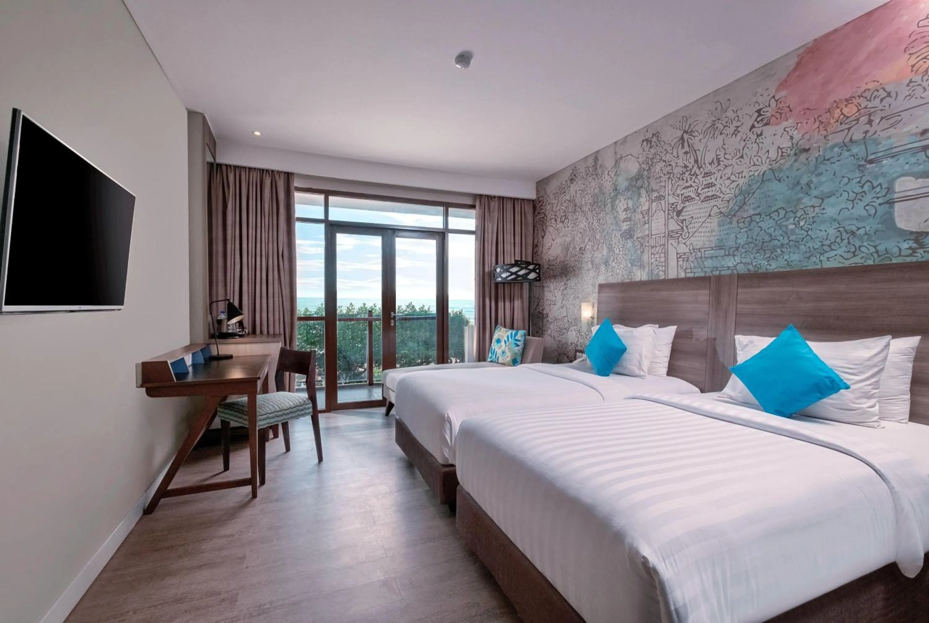 Photo of the whole room, Bed in Wyndham Garden Kuta Beach Bali