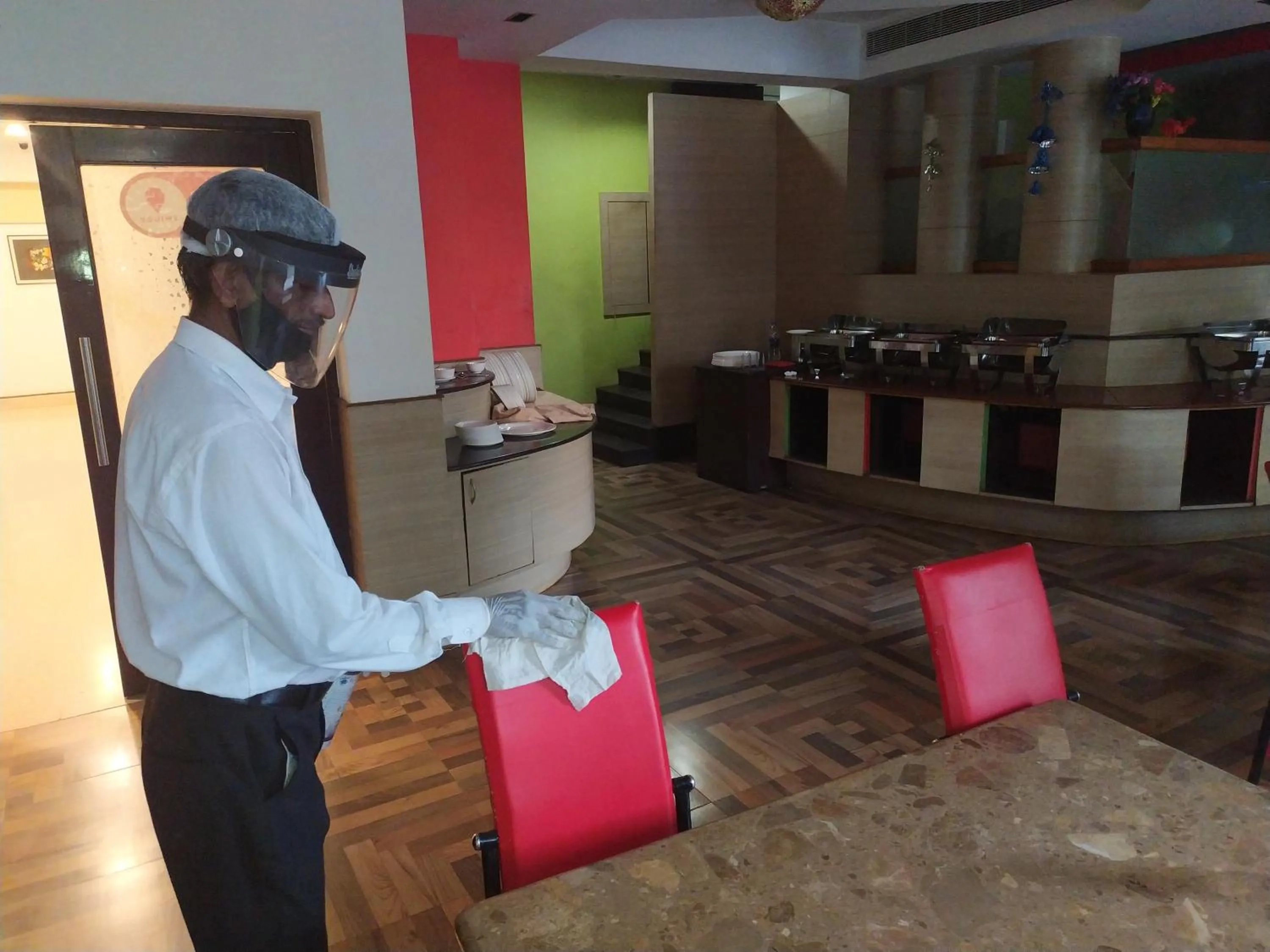 Staff in Hotel Shelter