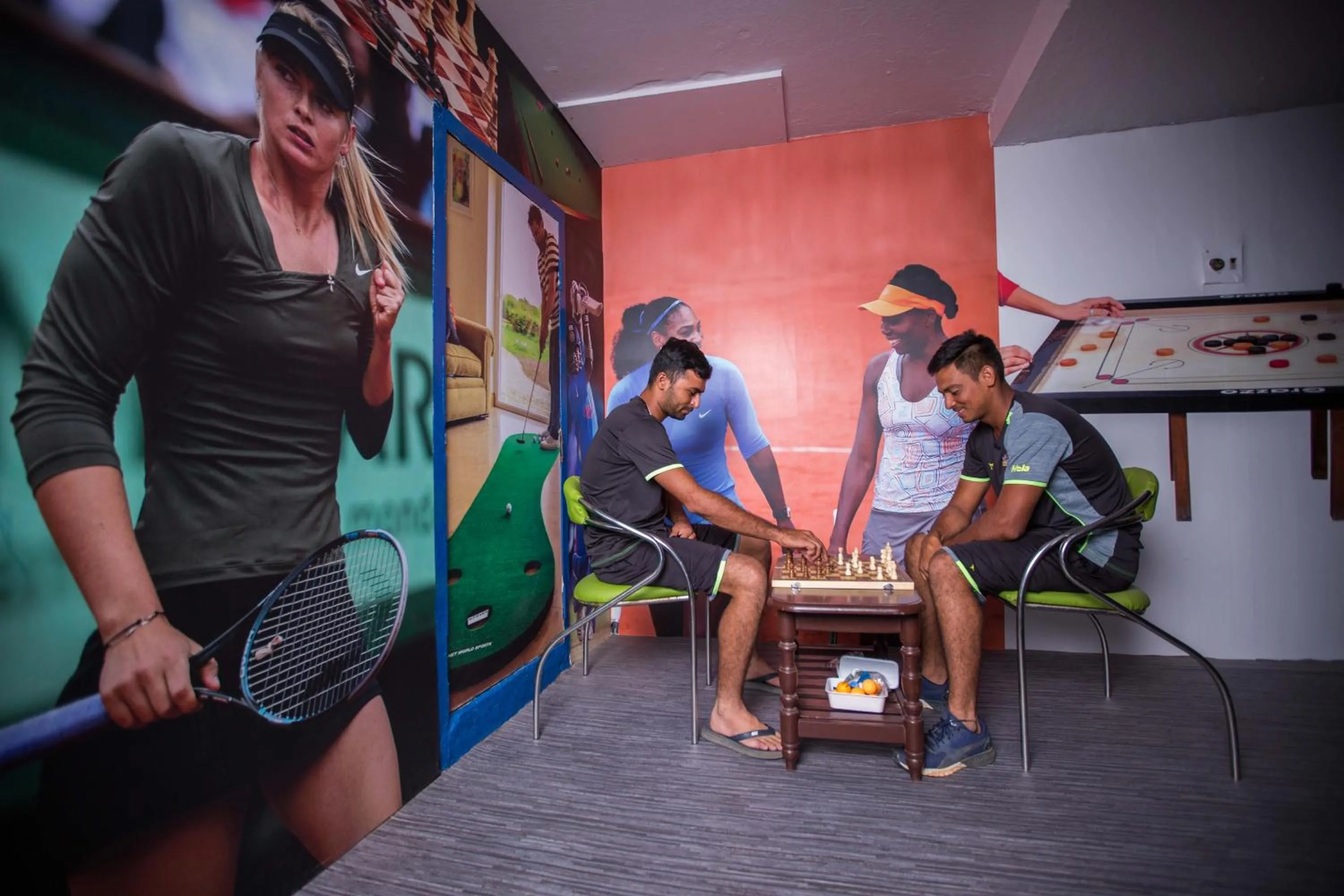 People in Hotel Shelter