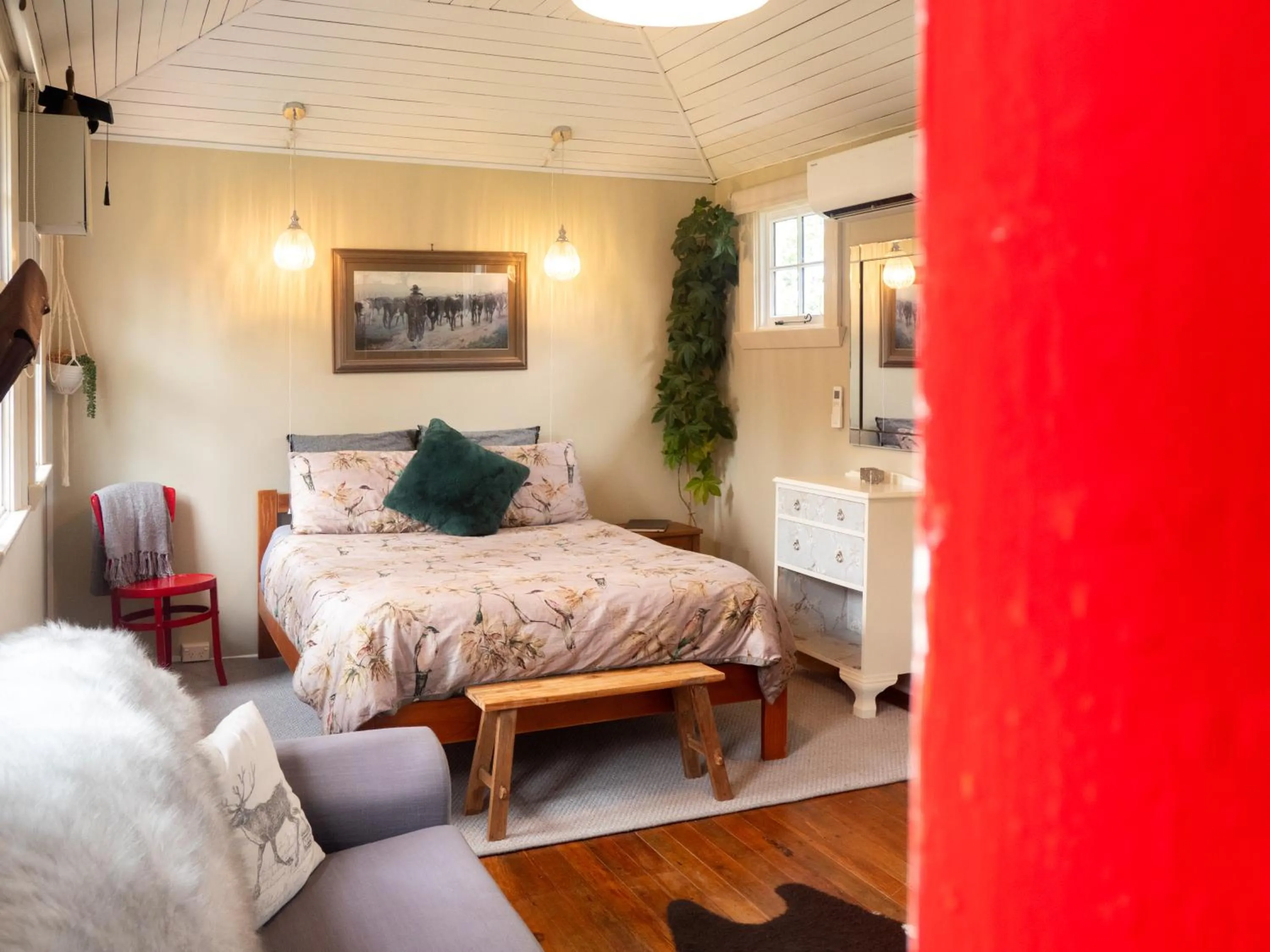 Bed in Little Red School House