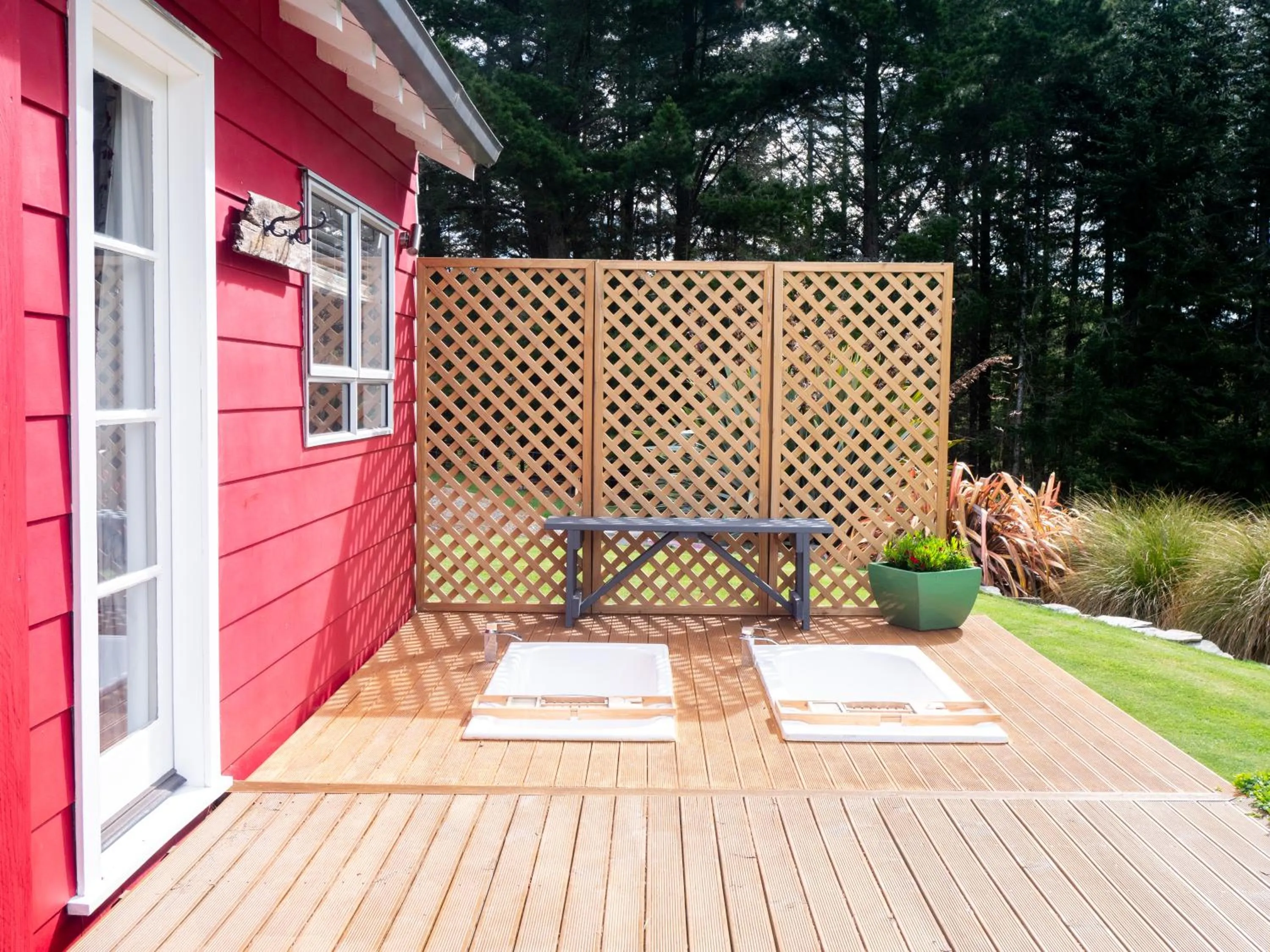 Open Air Bath in Little Red School House