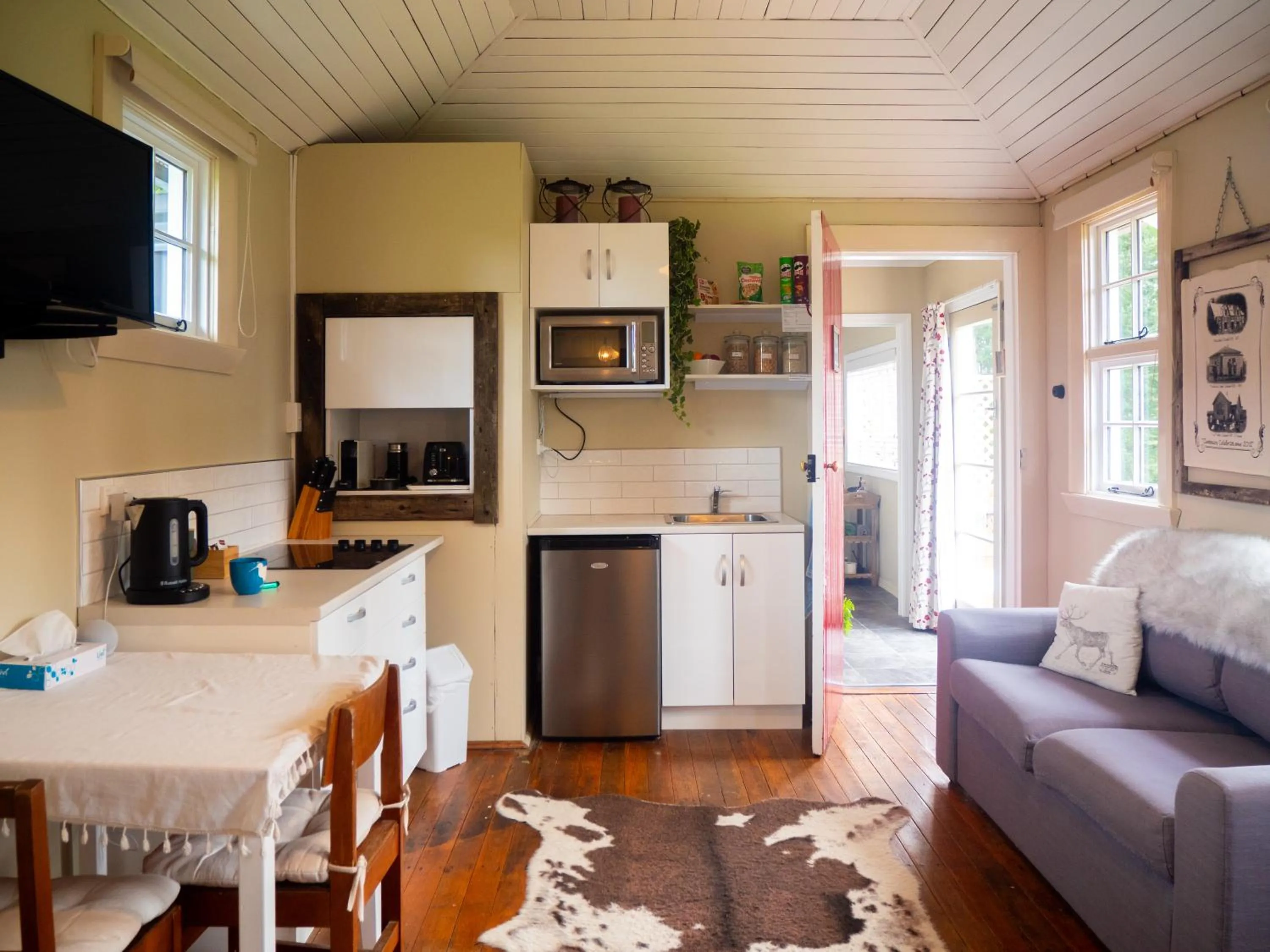 Living room in Little Red School House