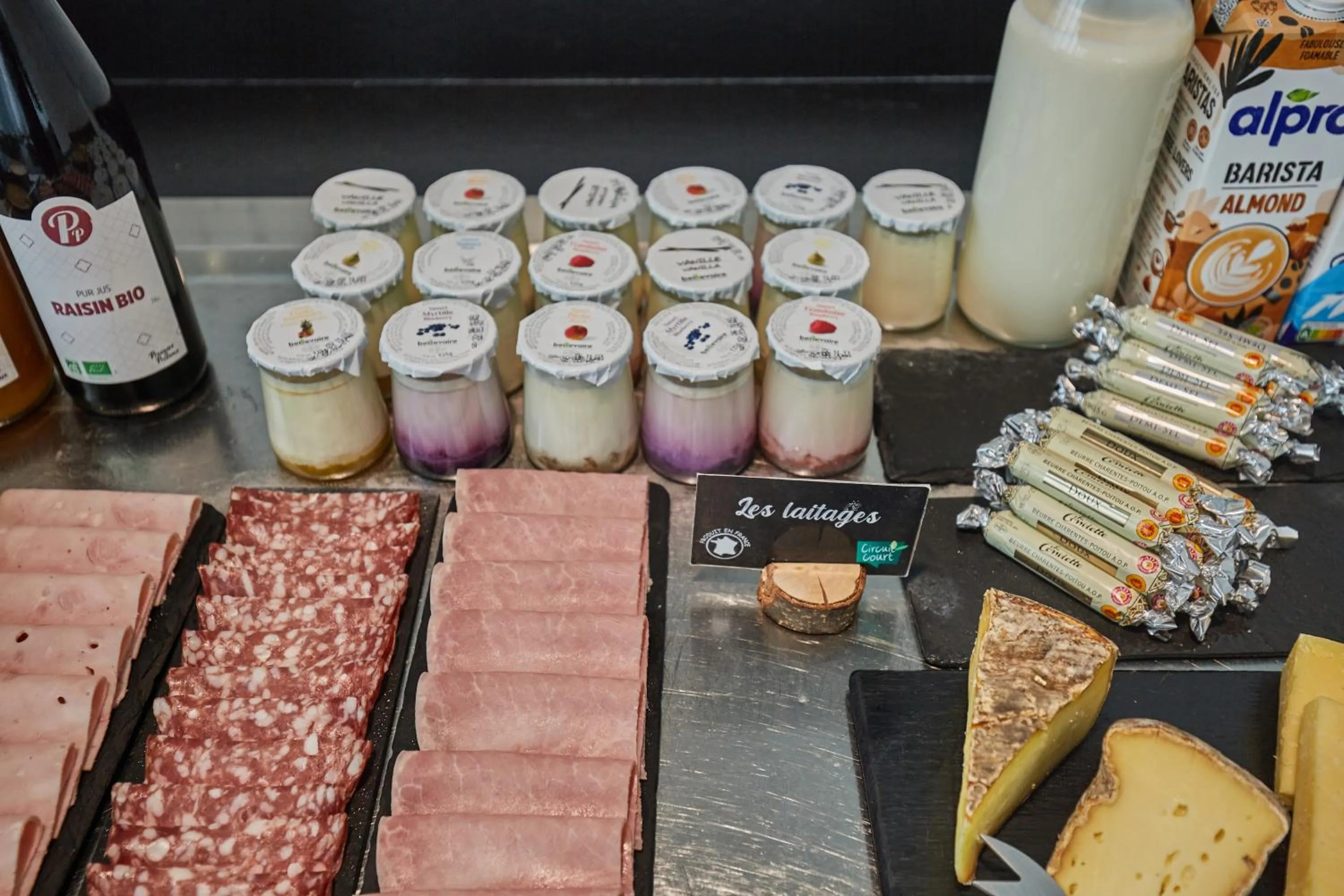 Buffet breakfast in Appart Hotel Odalys City Paris XVII