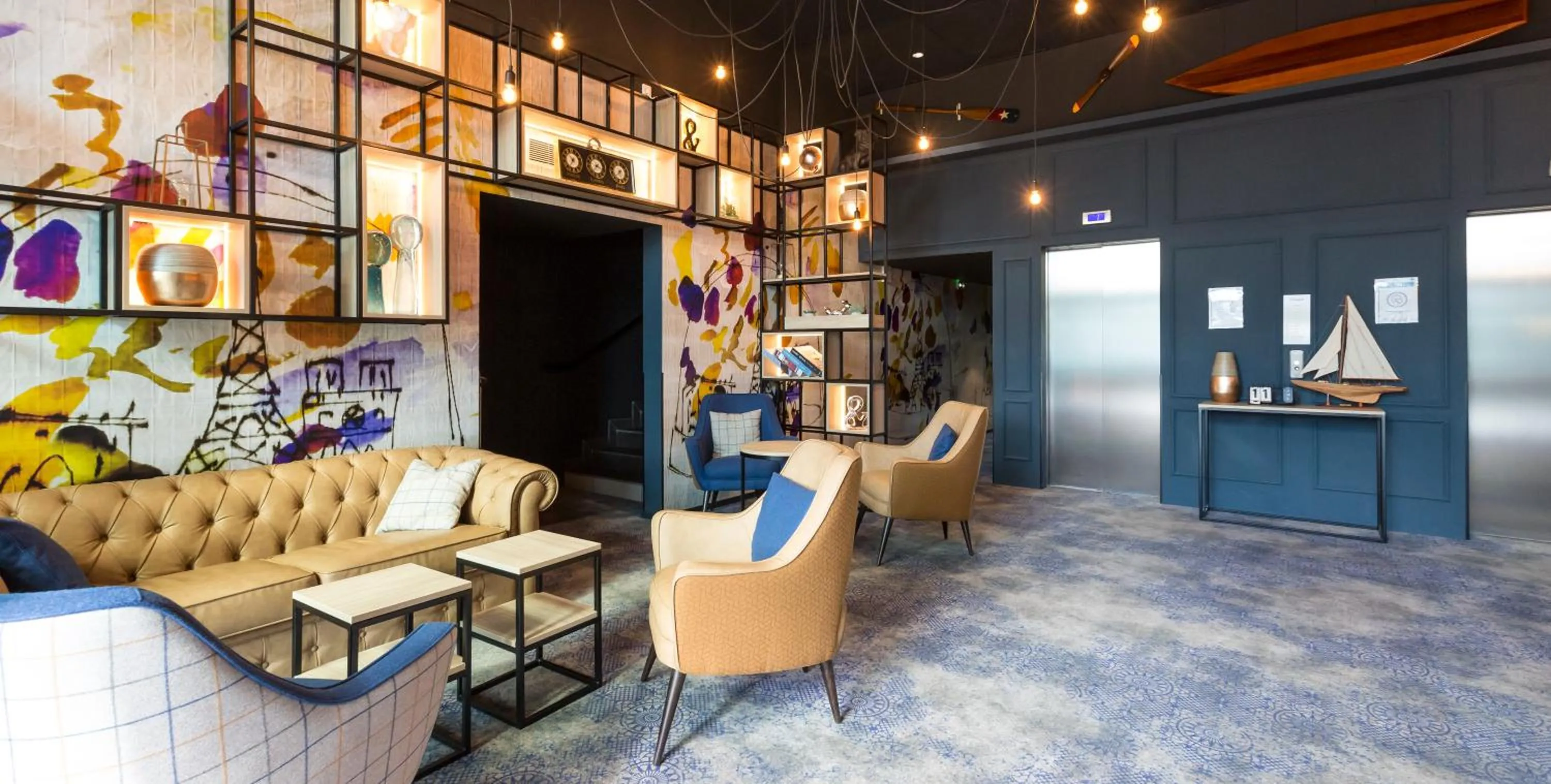 Lobby or reception in Appart Hotel Odalys City Paris XVII