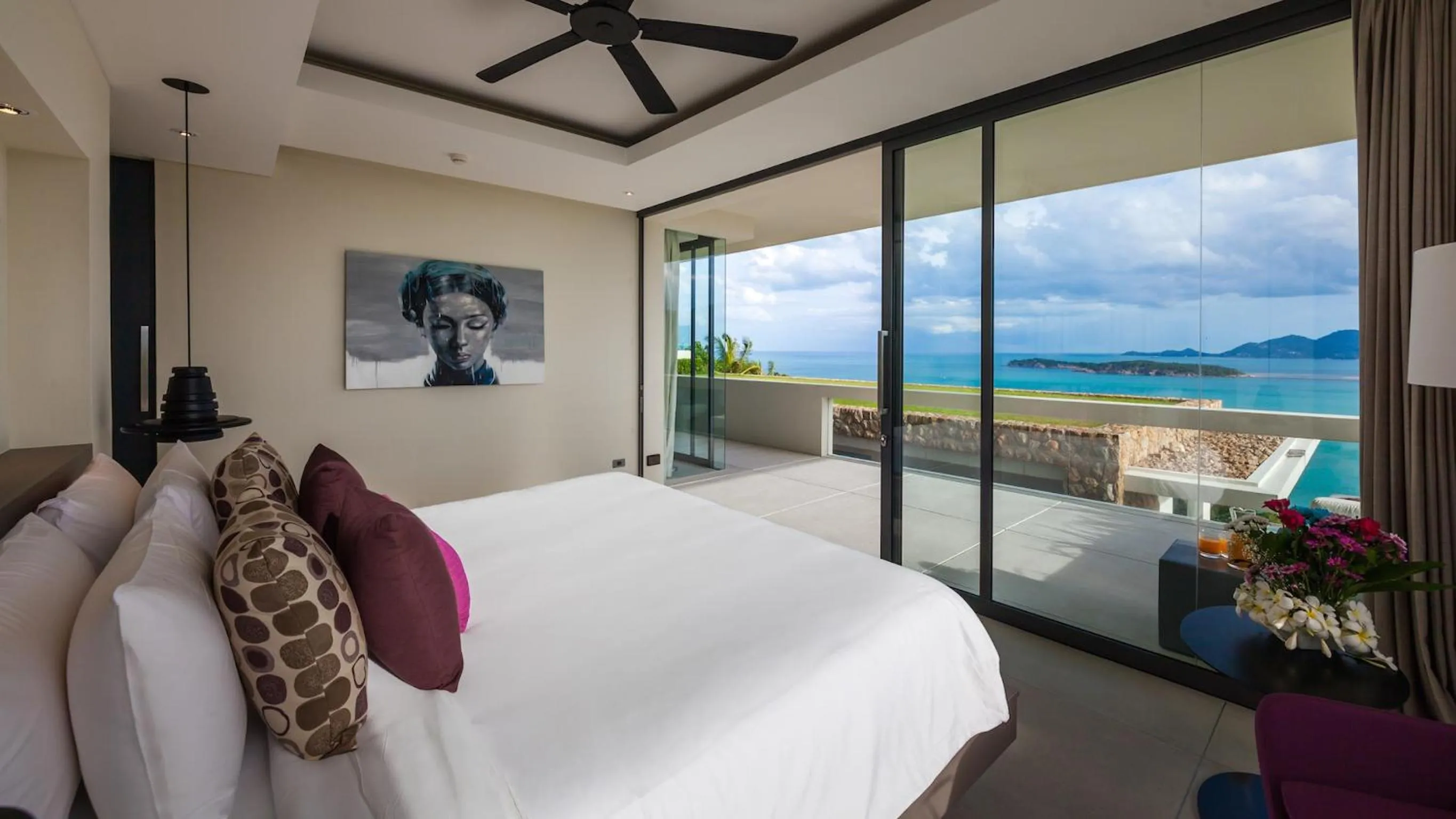 Bedroom, Bed in Villa Anavaya