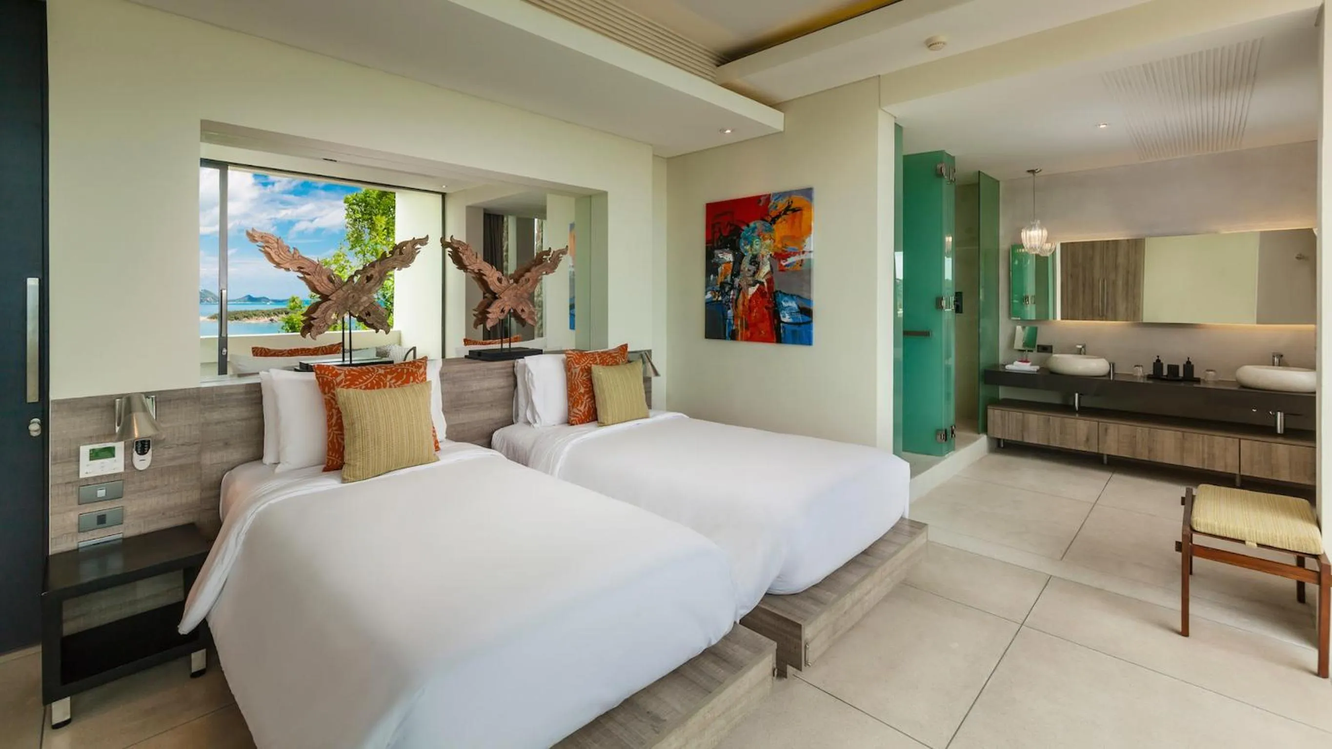 Bedroom, Bed in Villa Anavaya