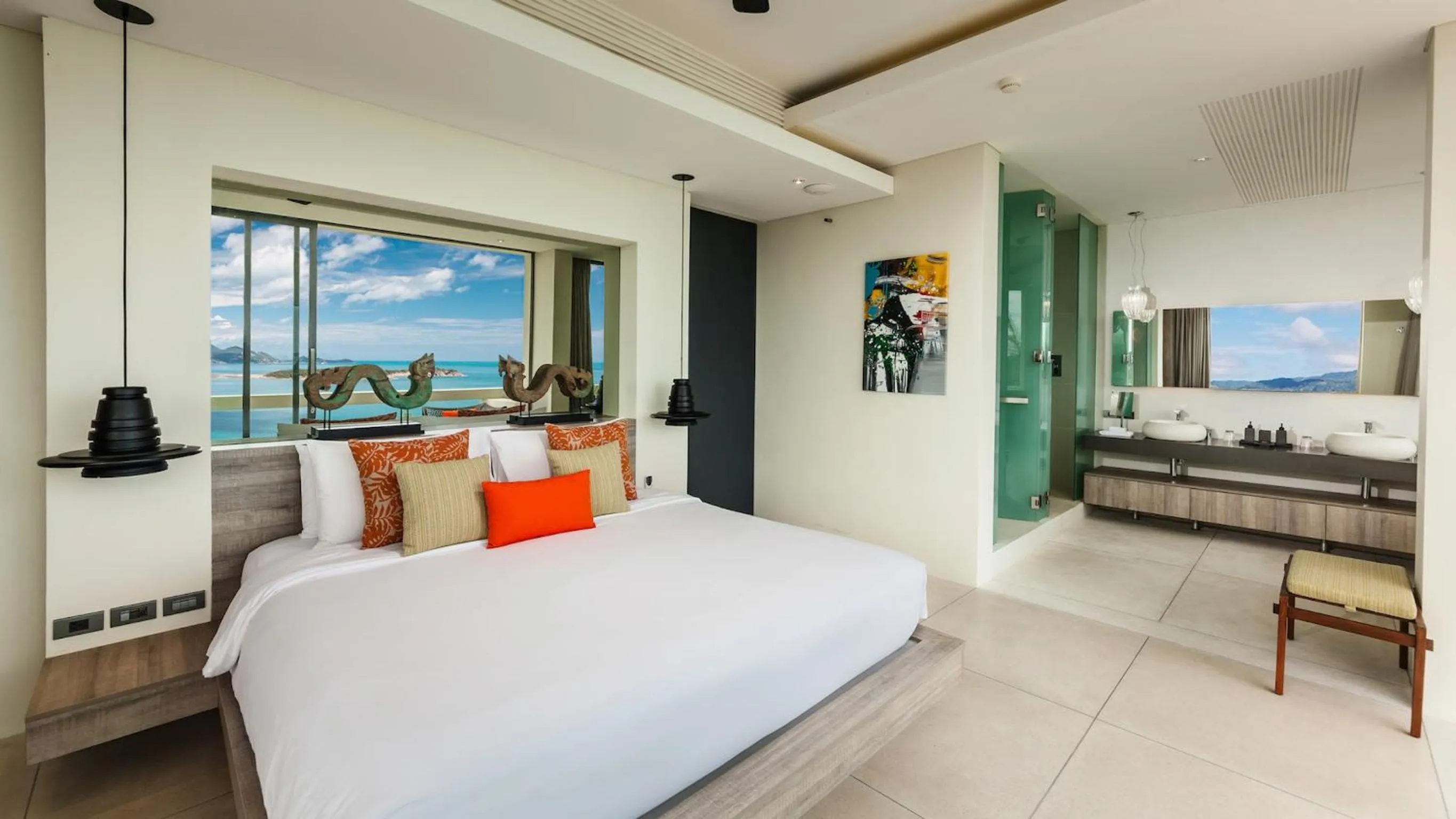 Bedroom, Bed in Villa Anavaya