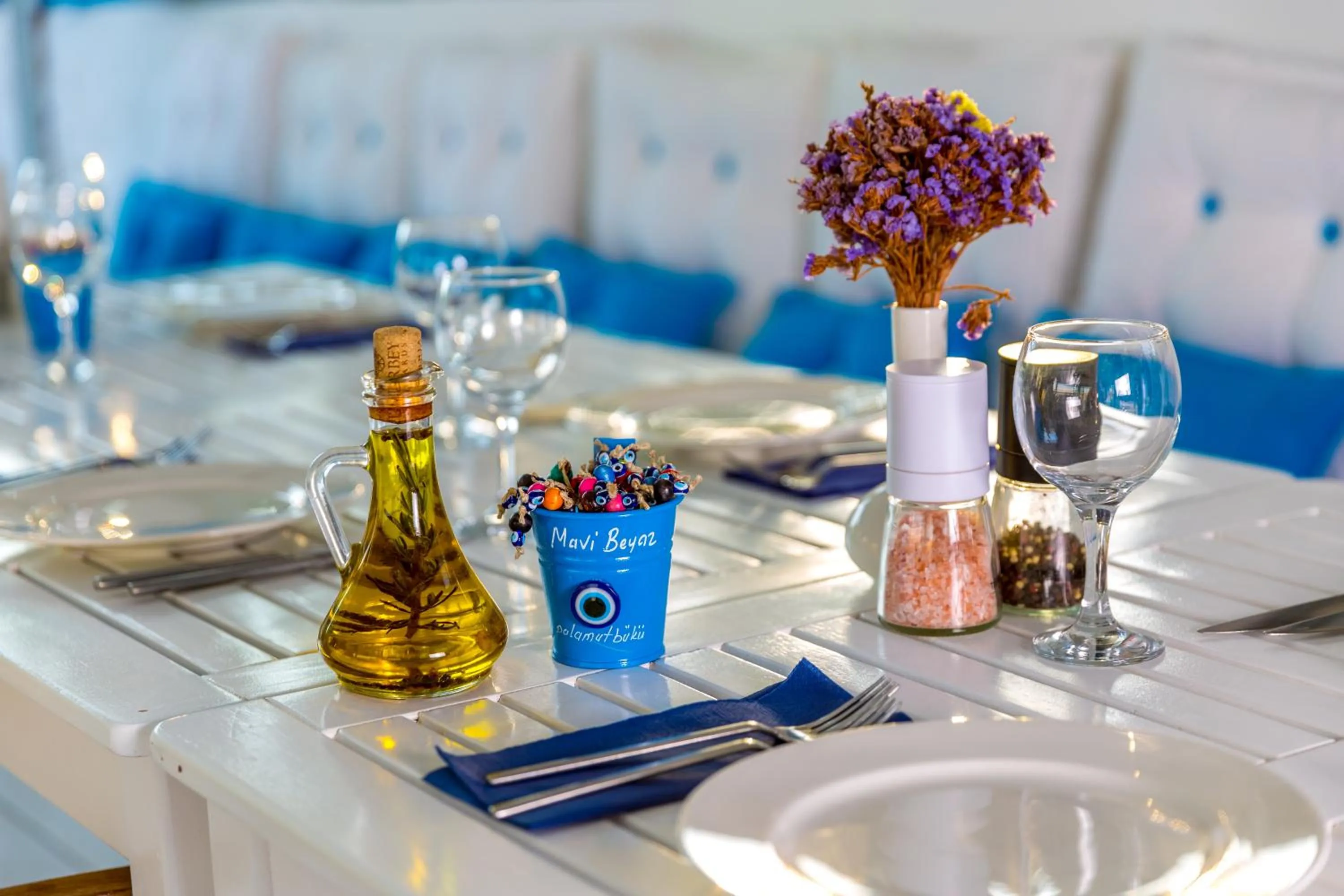 Restaurant/places to eat in Hotel Mavi Beyaz