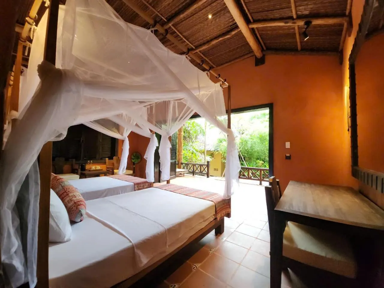 Bed in Whale Island Resort