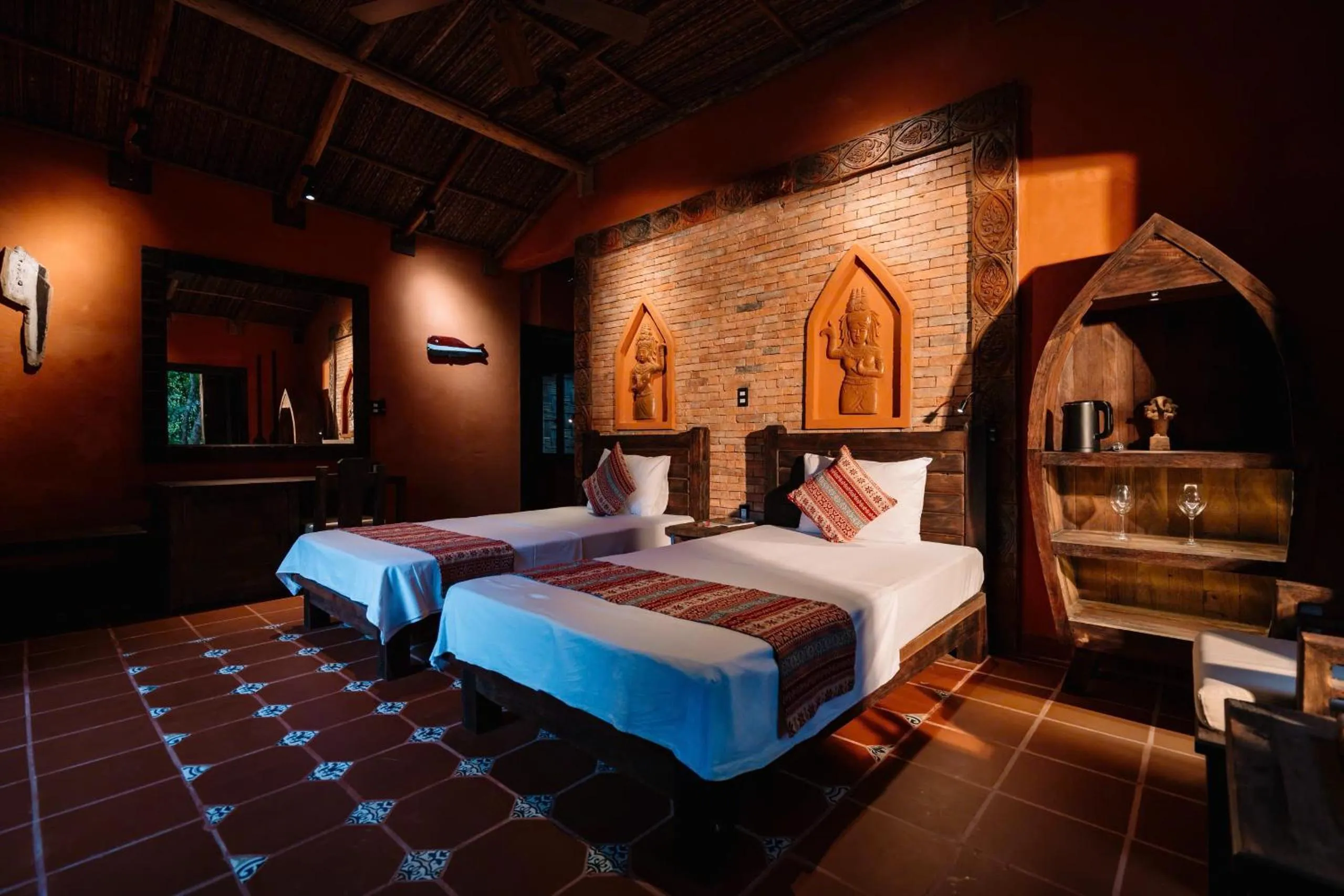 Bed in Whale Island Resort