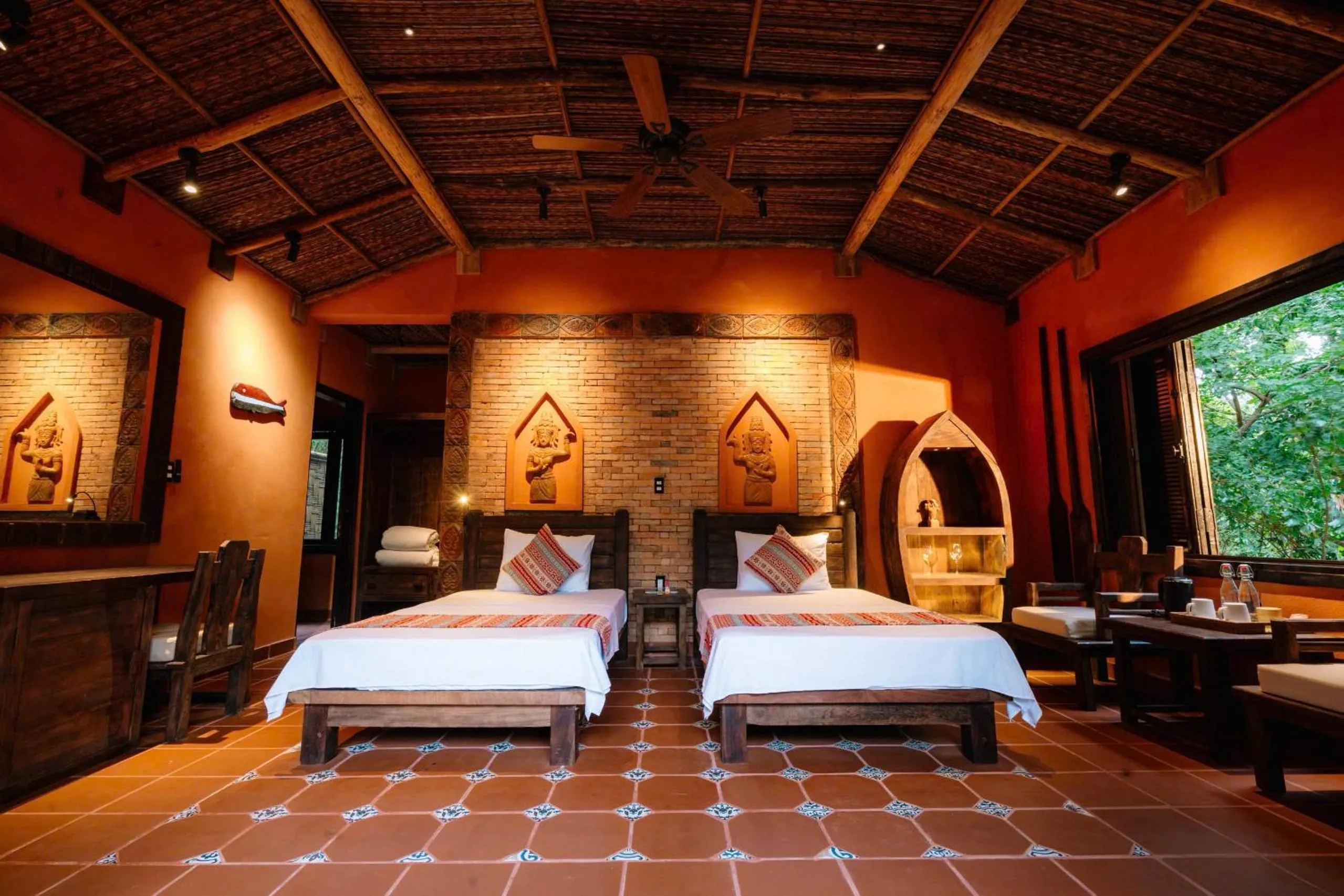 Bed in Whale Island Resort