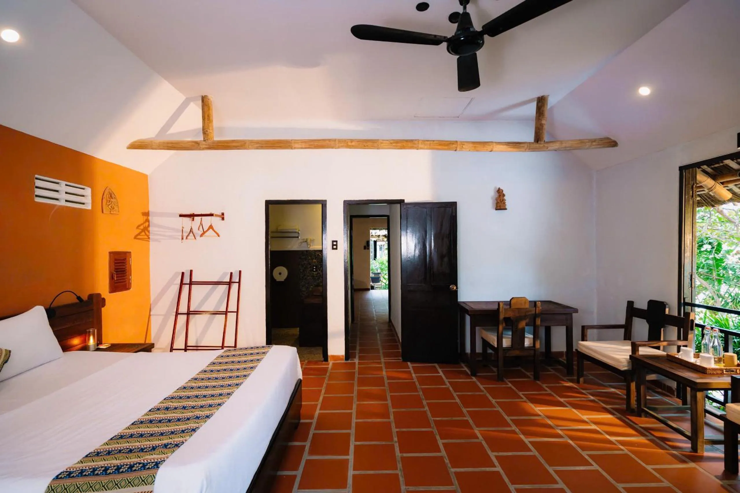 Living room, Bed in Whale Island Resort