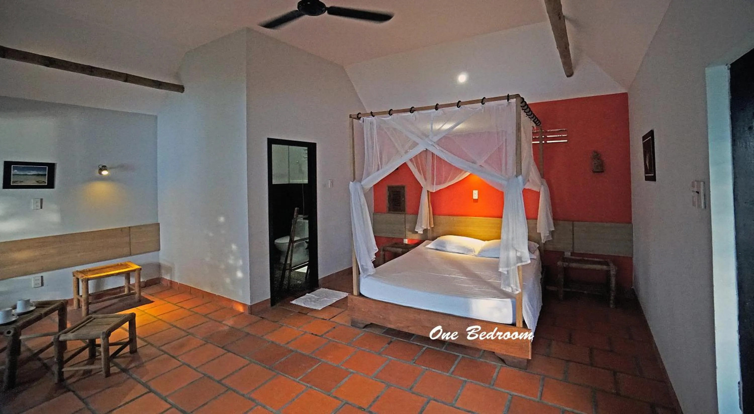 Bed in Whale Island Resort