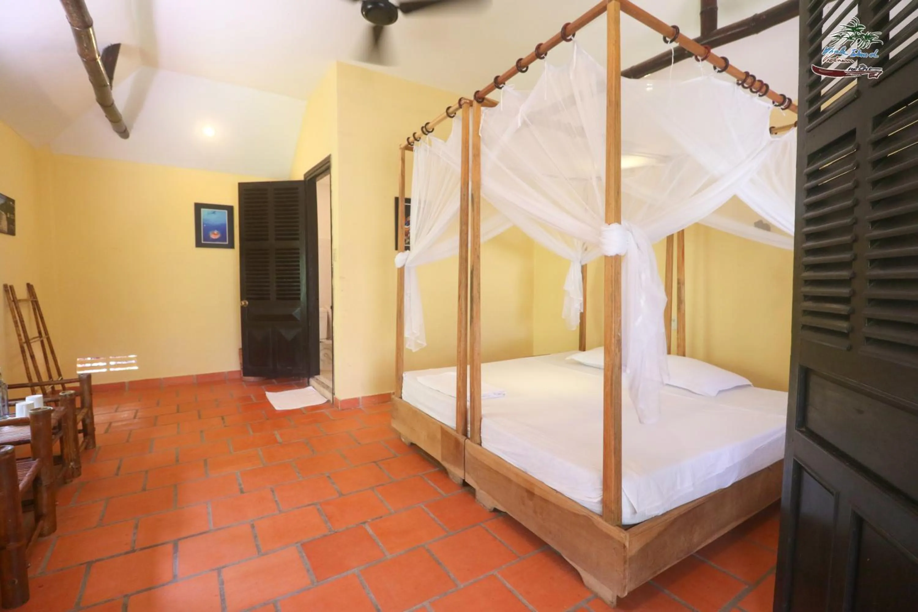 Bed in Whale Island Resort