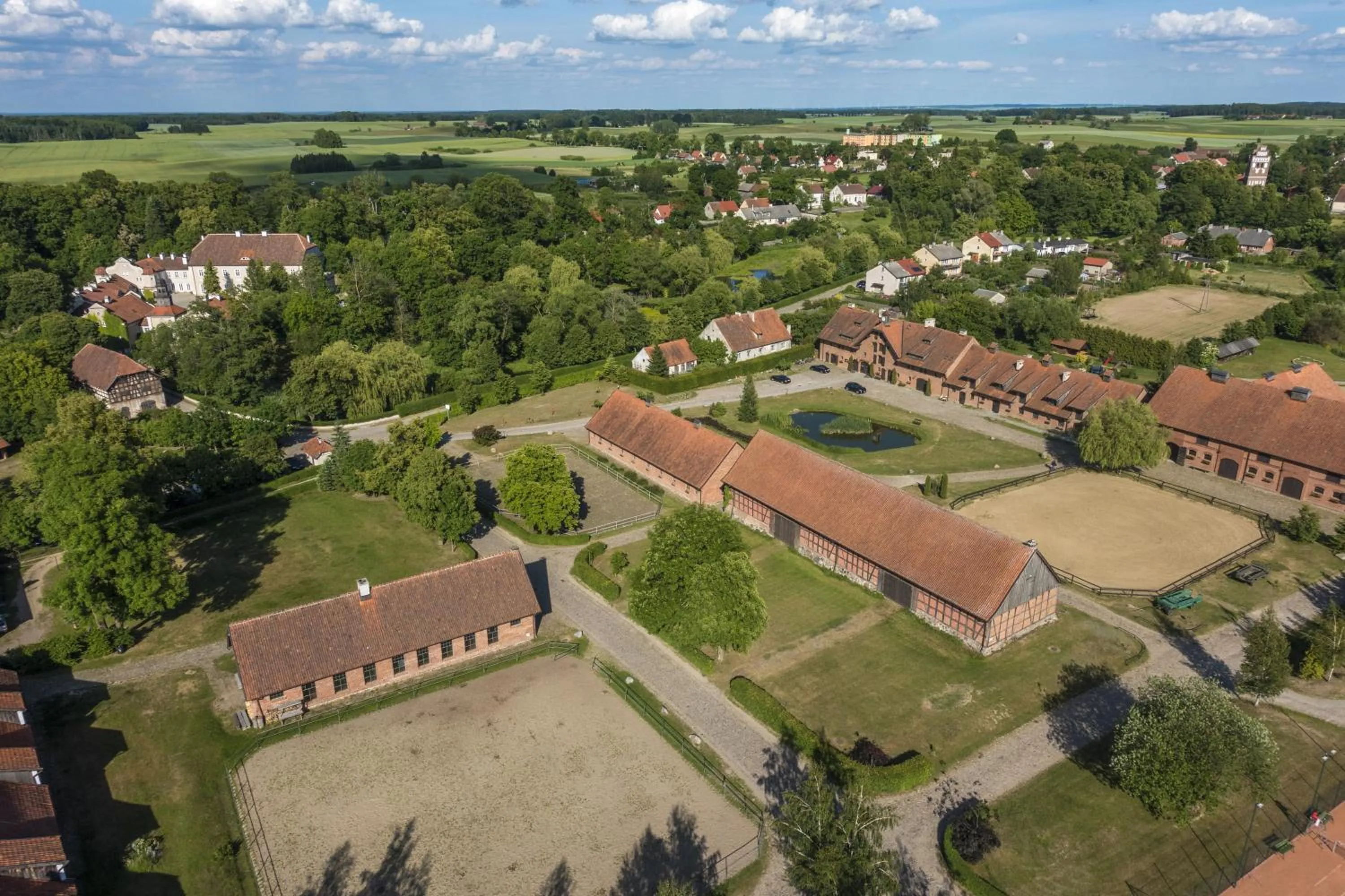 Bird's eye view in Pałac Galiny
