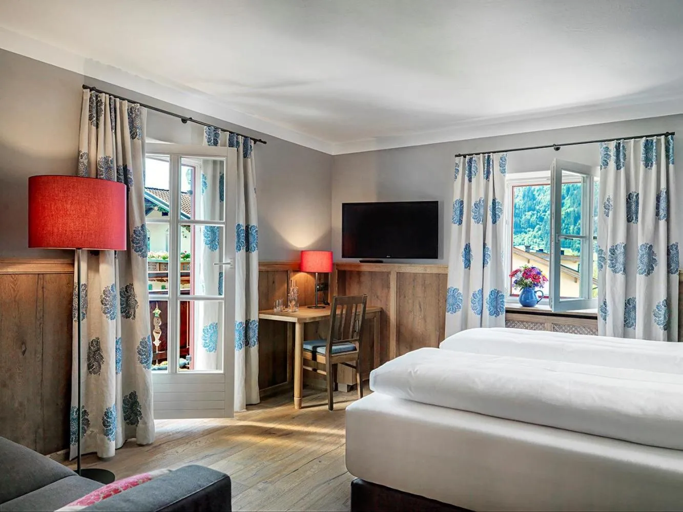 Bed in Landgasthof Hotel Linde