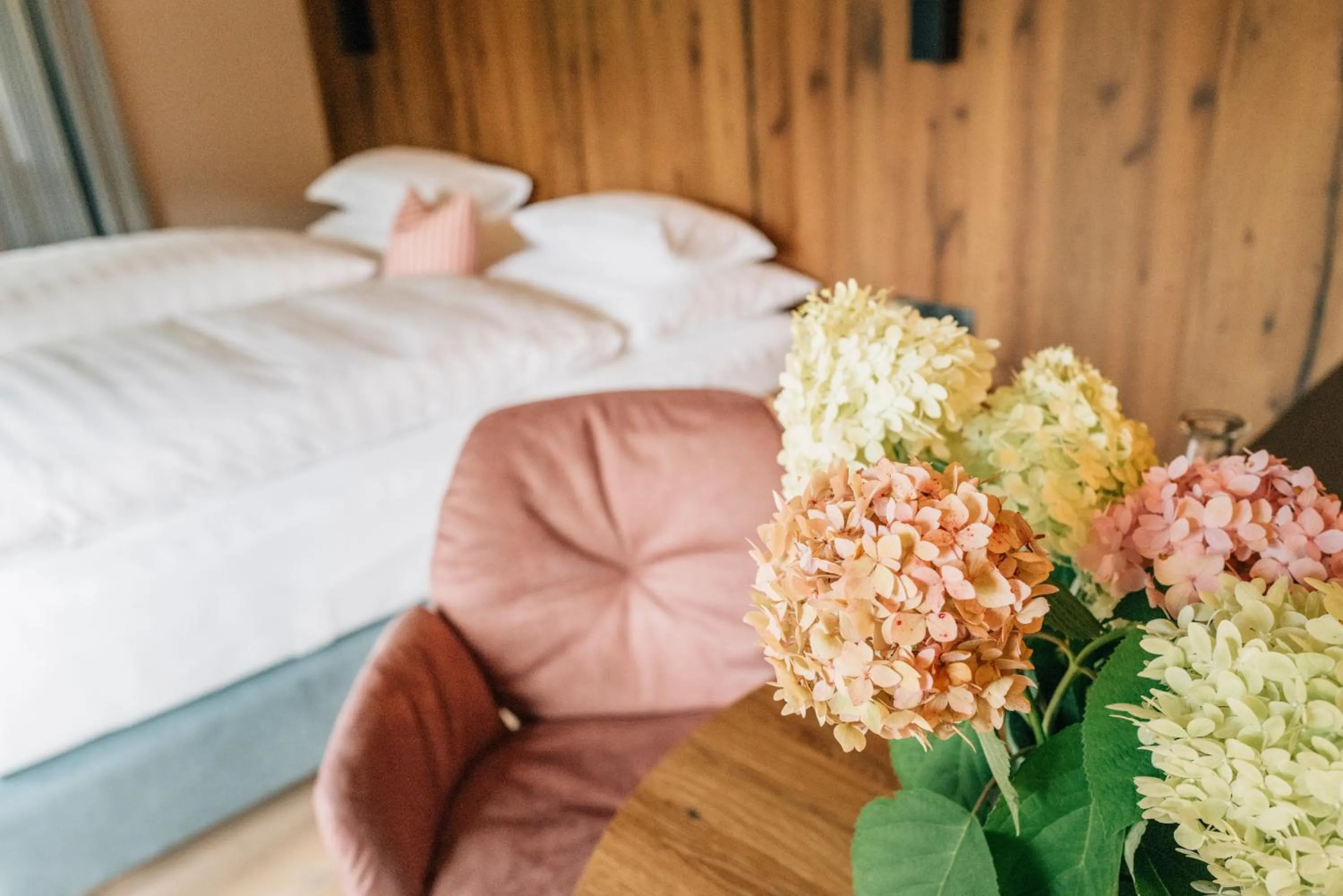 Bed in Landgasthof Hotel Linde