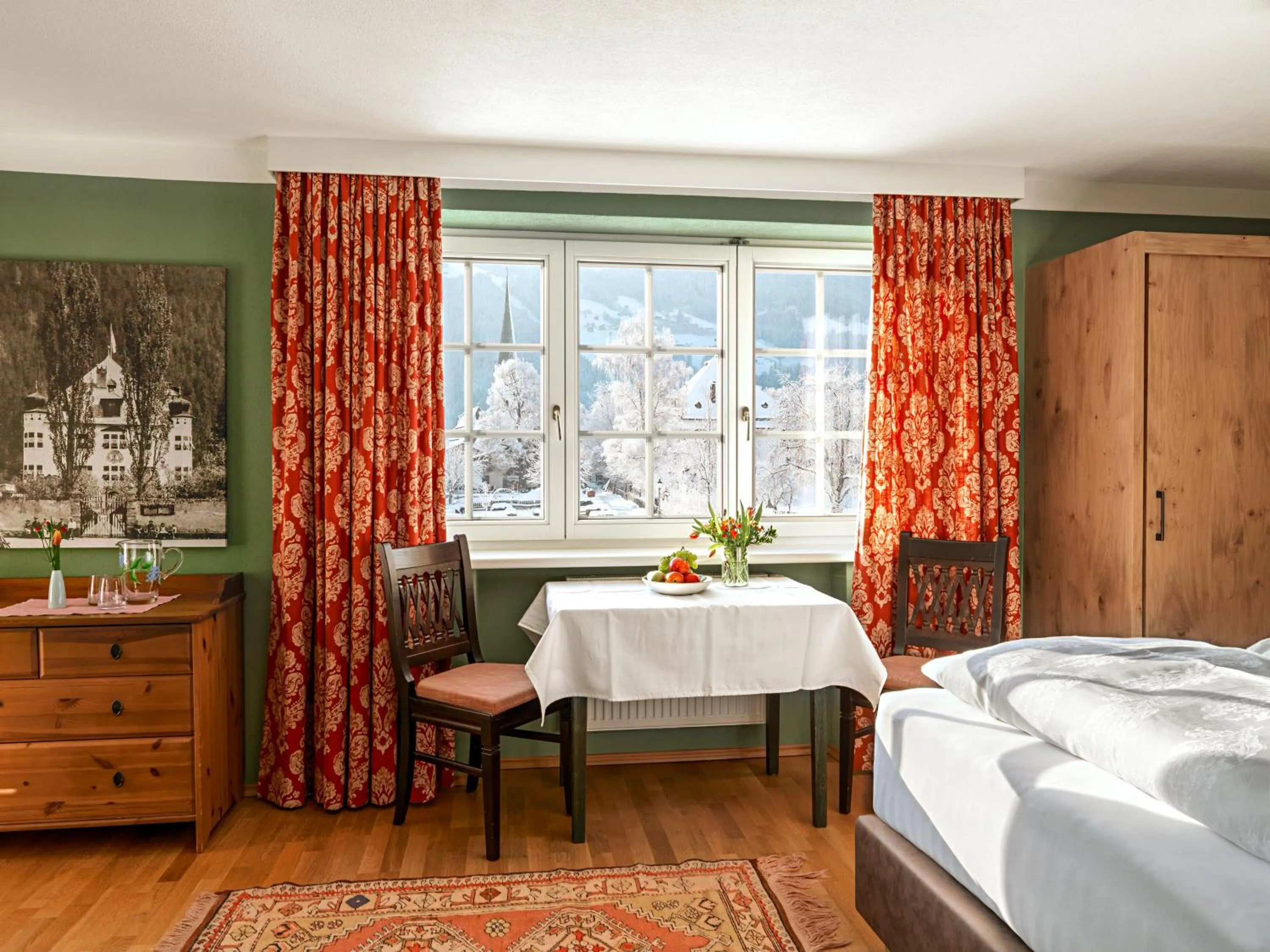 Bed in Landgasthof Hotel Linde