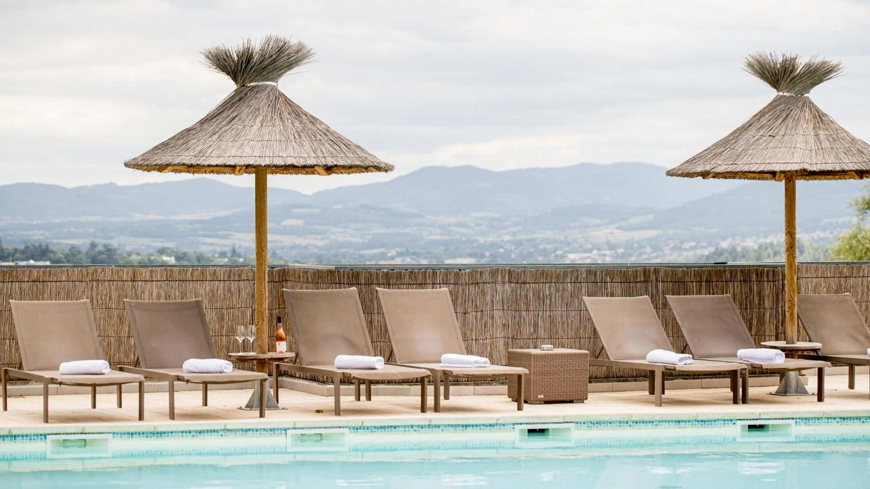 Pool view in Domaine De Saint Clair