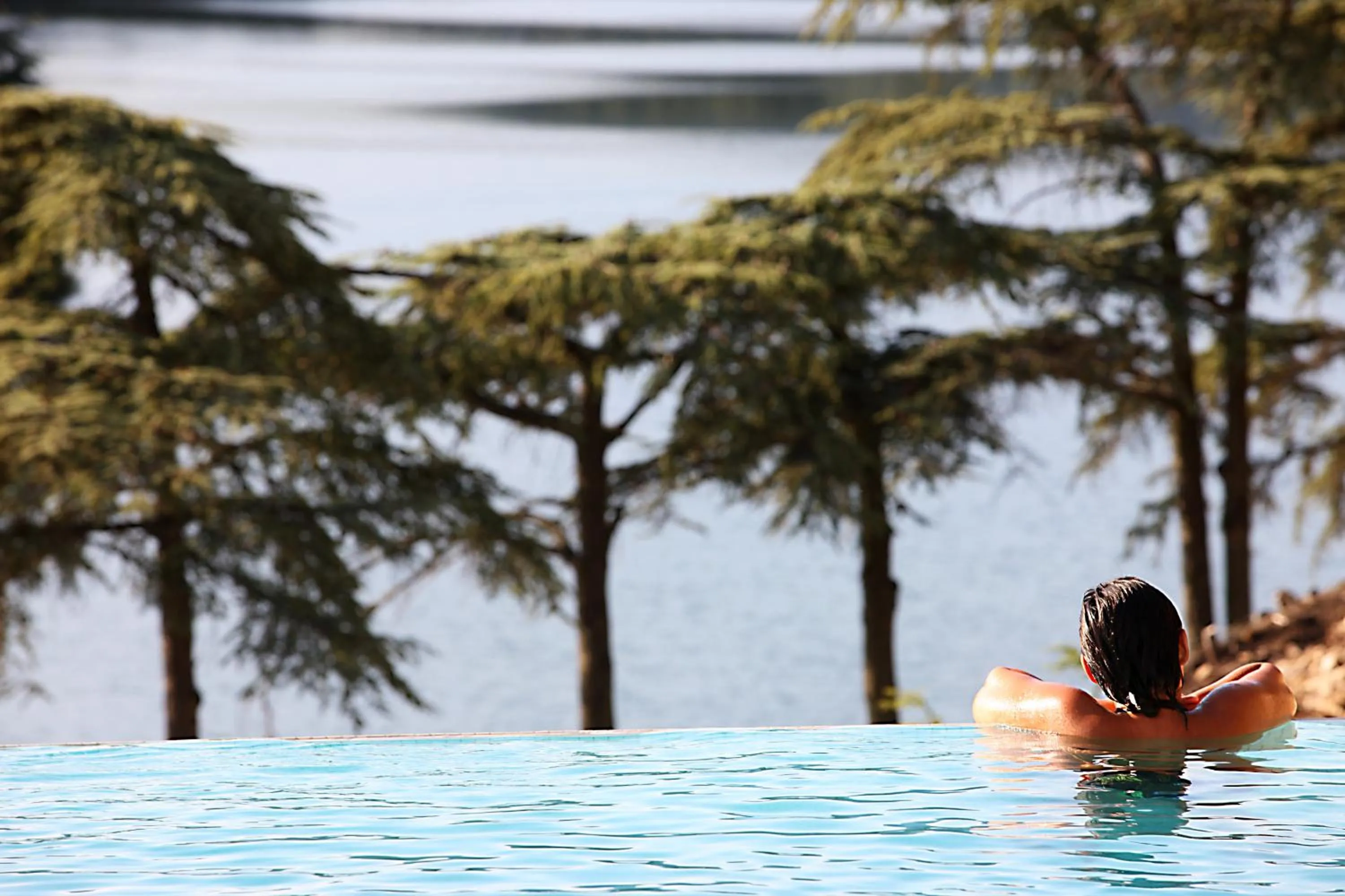 Swimming pool in Auberge Du Lac