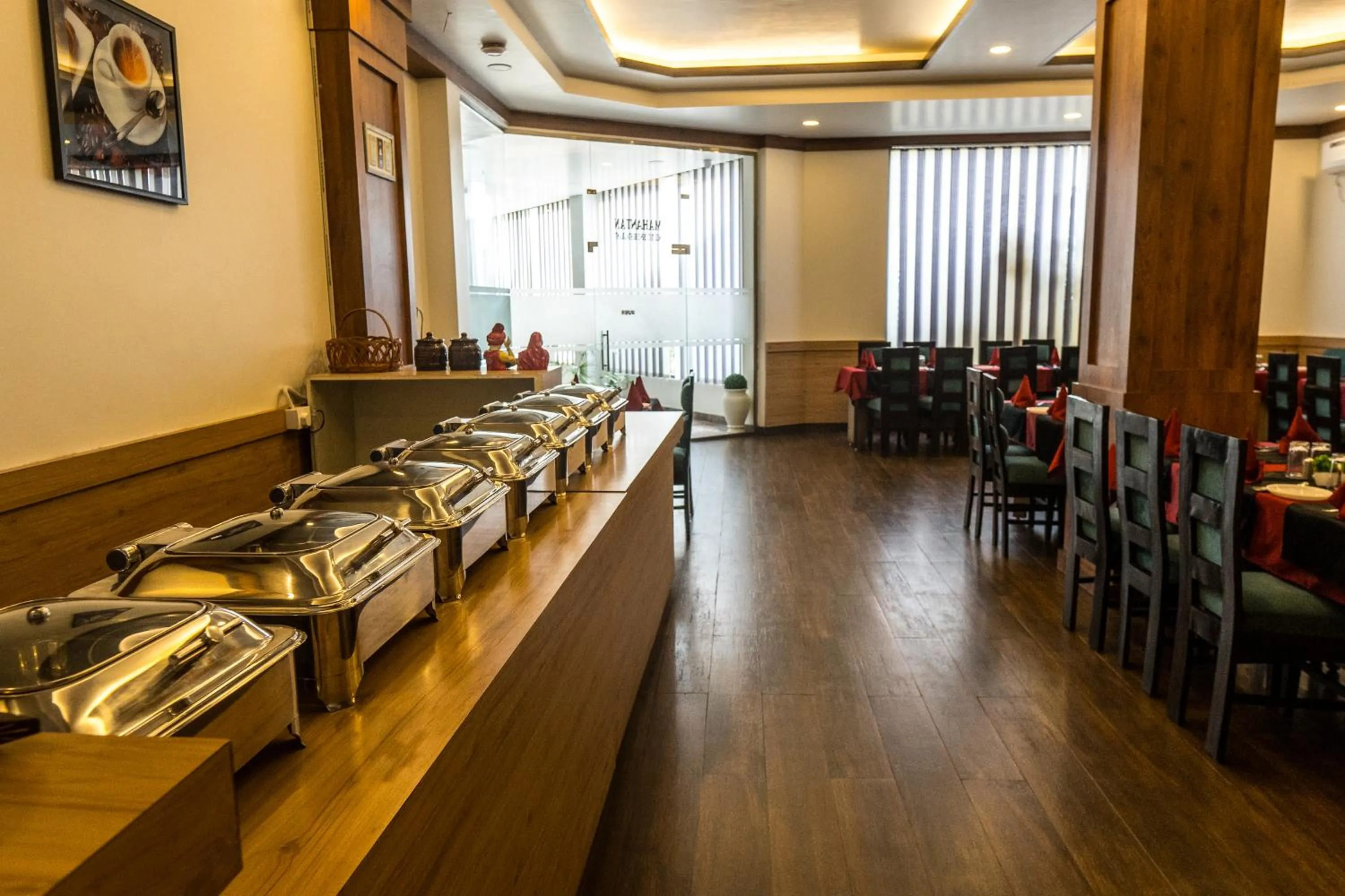 Buffet breakfast in Hotel The Royal Krishna