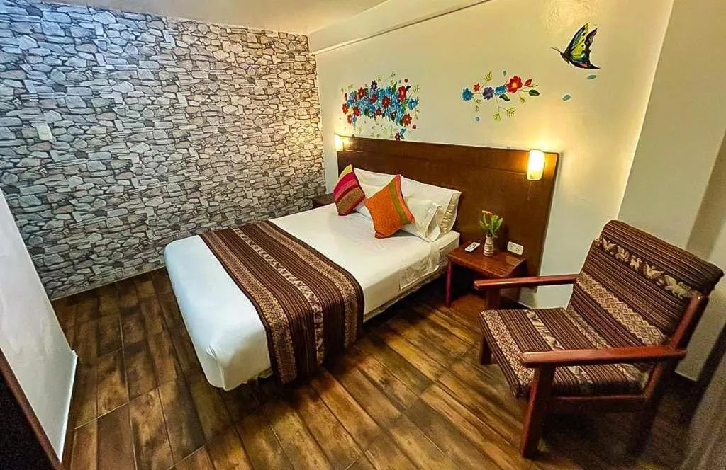 Bed in Hotel Machupicchu Adventure