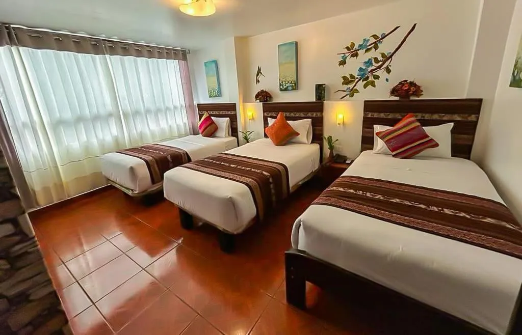Bed in Hotel Machupicchu Adventure