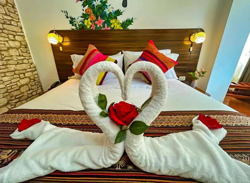 Bed in Hotel Machupicchu Adventure