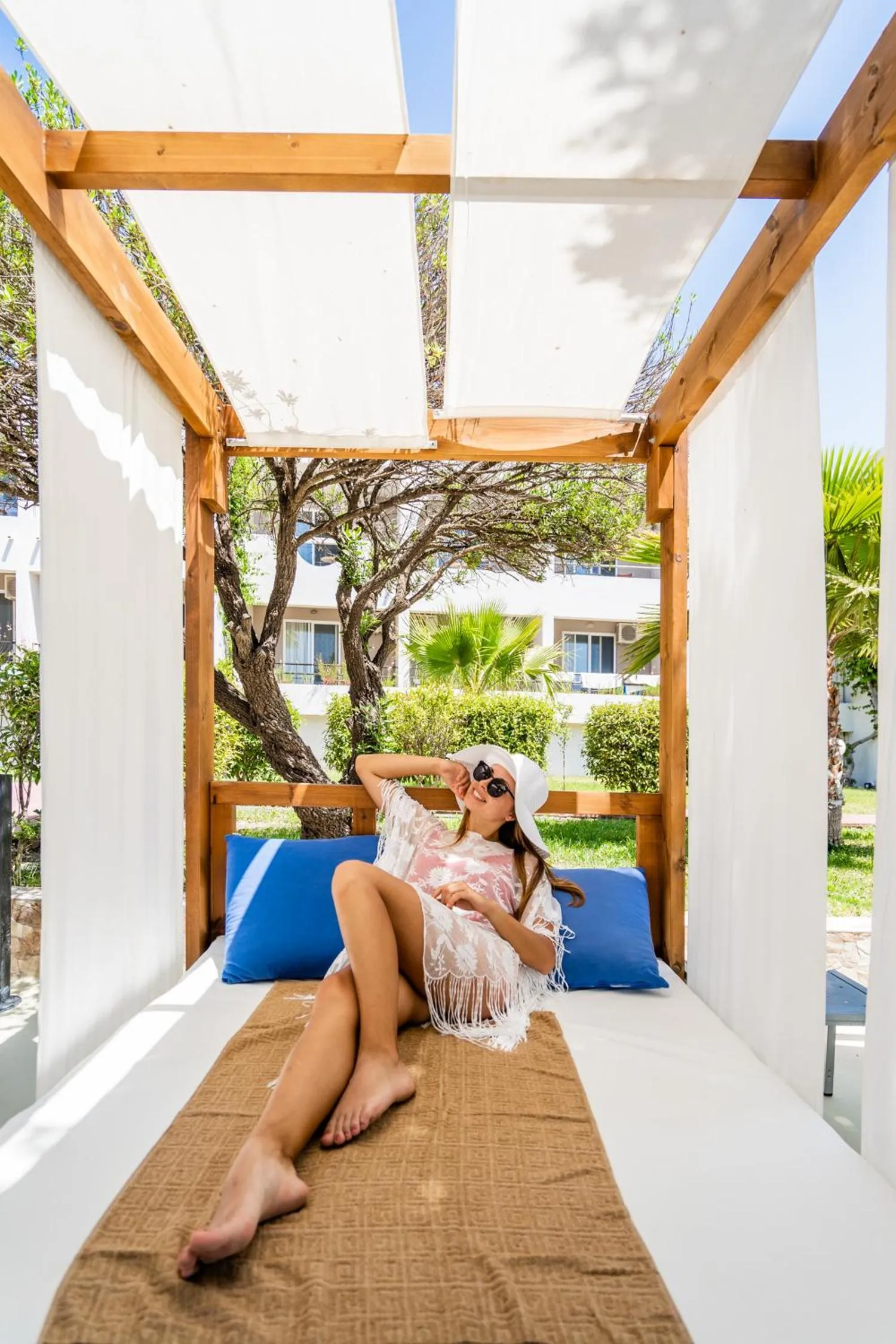 Patio in Lardos Bay Hotel