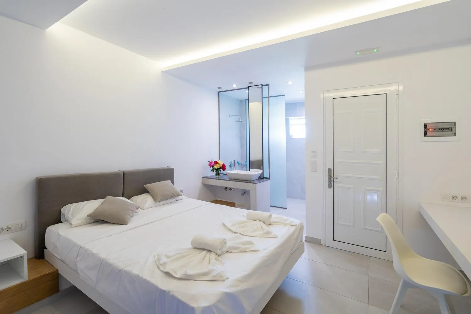 Bed in Lardos Bay Hotel