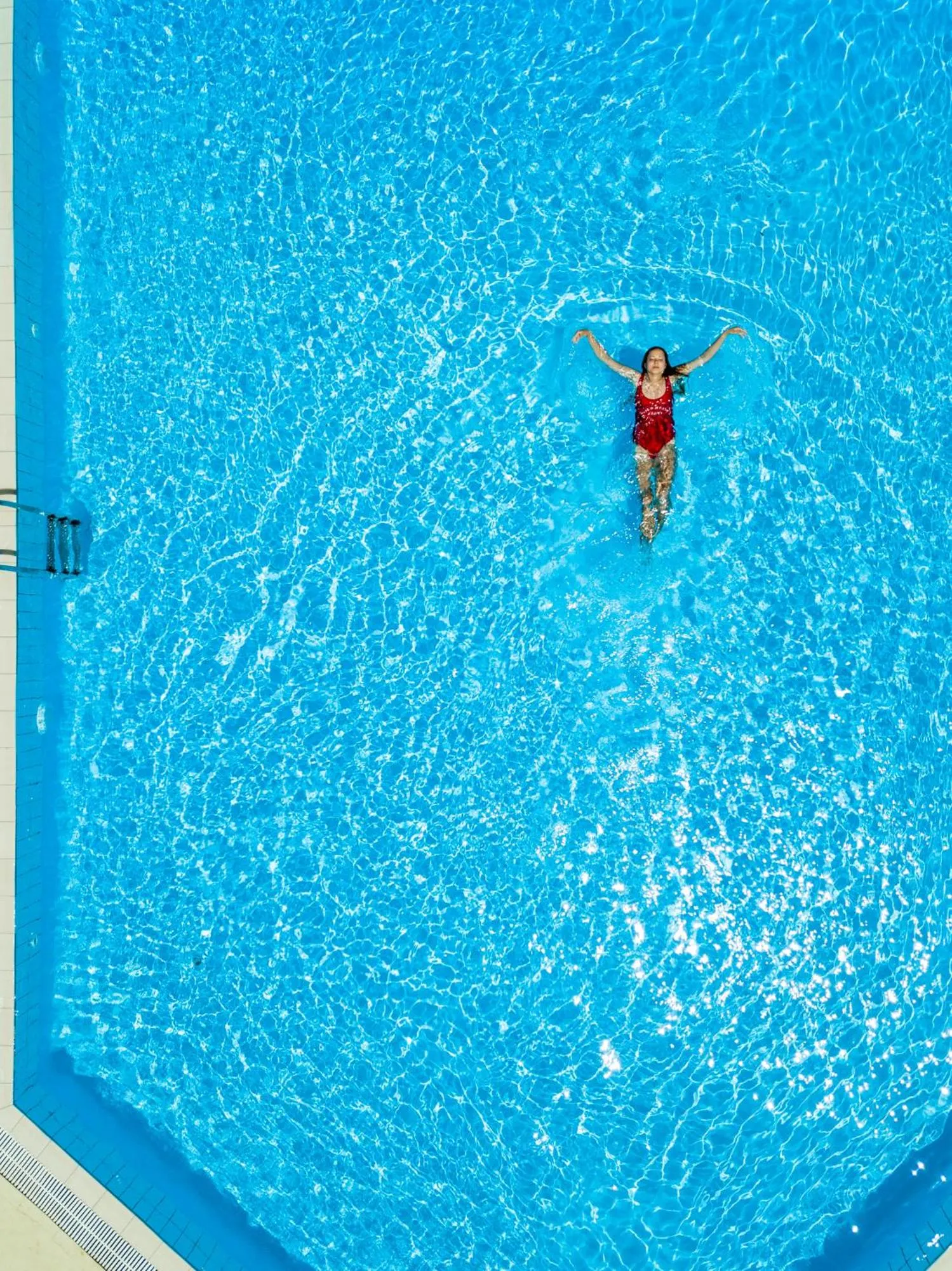 People in Lardos Bay Hotel