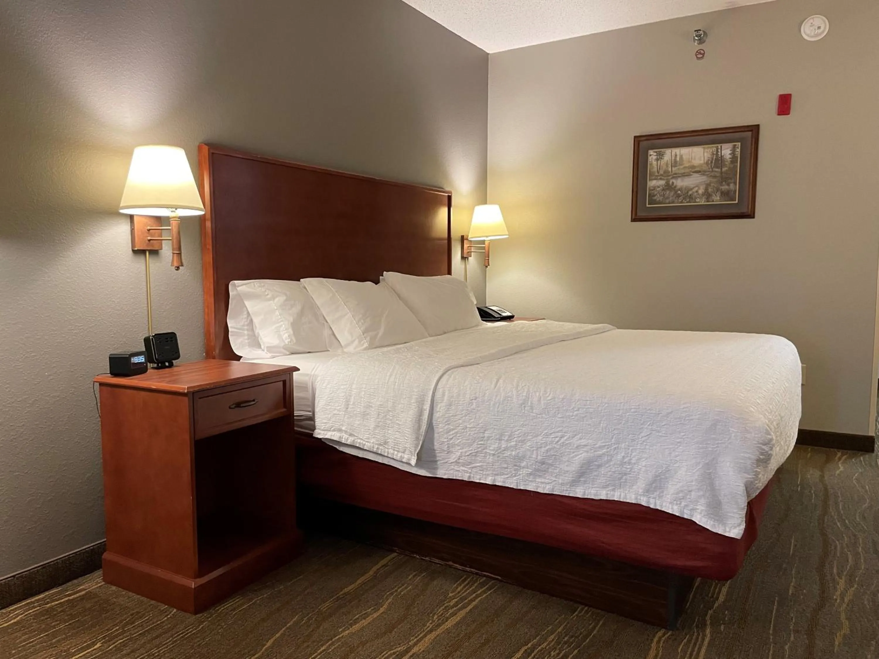 Bed in SouthShore Hotel on Lake Bemidji, Trademark Coll by Wyndham