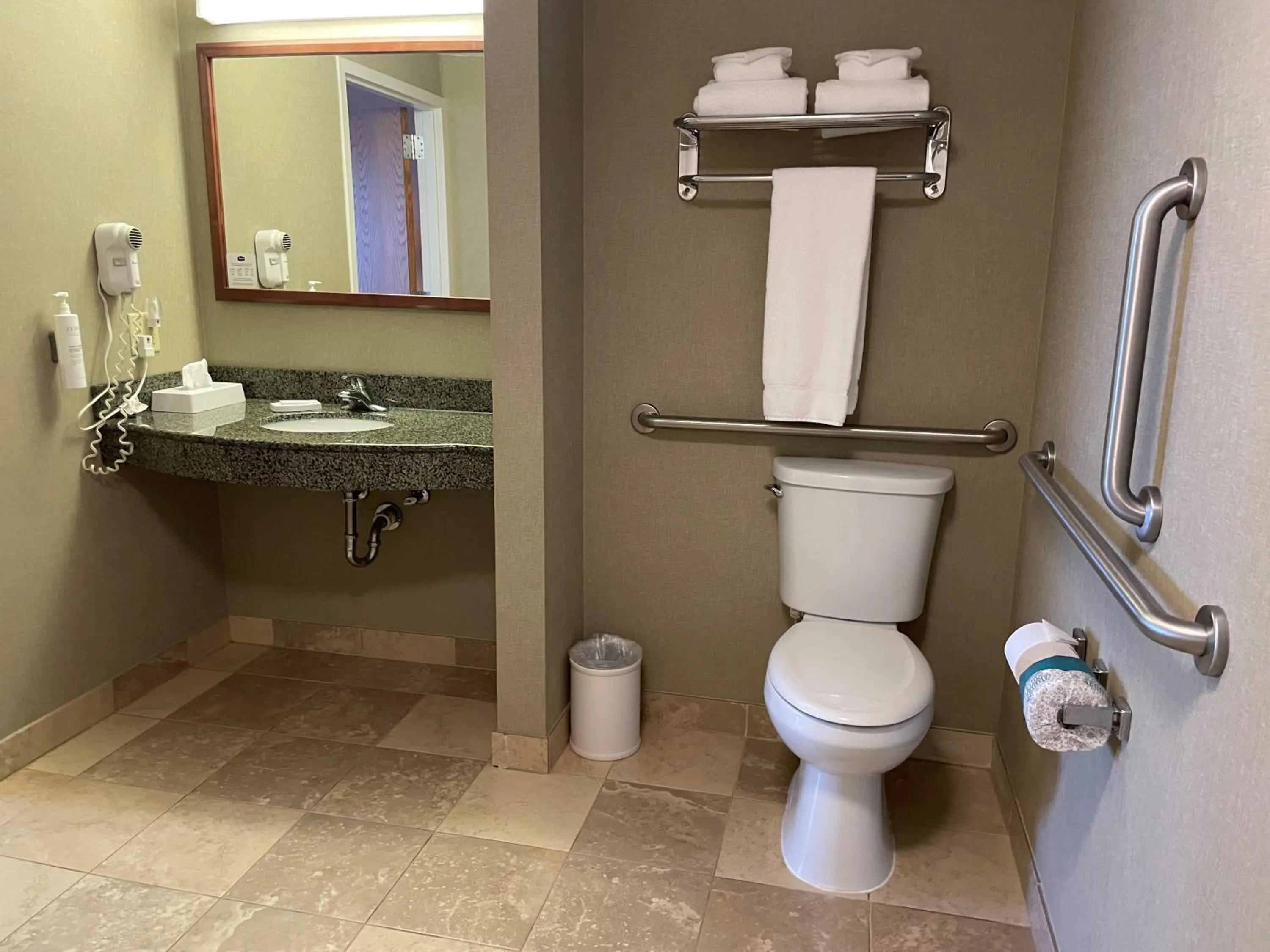 Bathroom in SouthShore Hotel on Lake Bemidji, Trademark Coll by Wyndham
