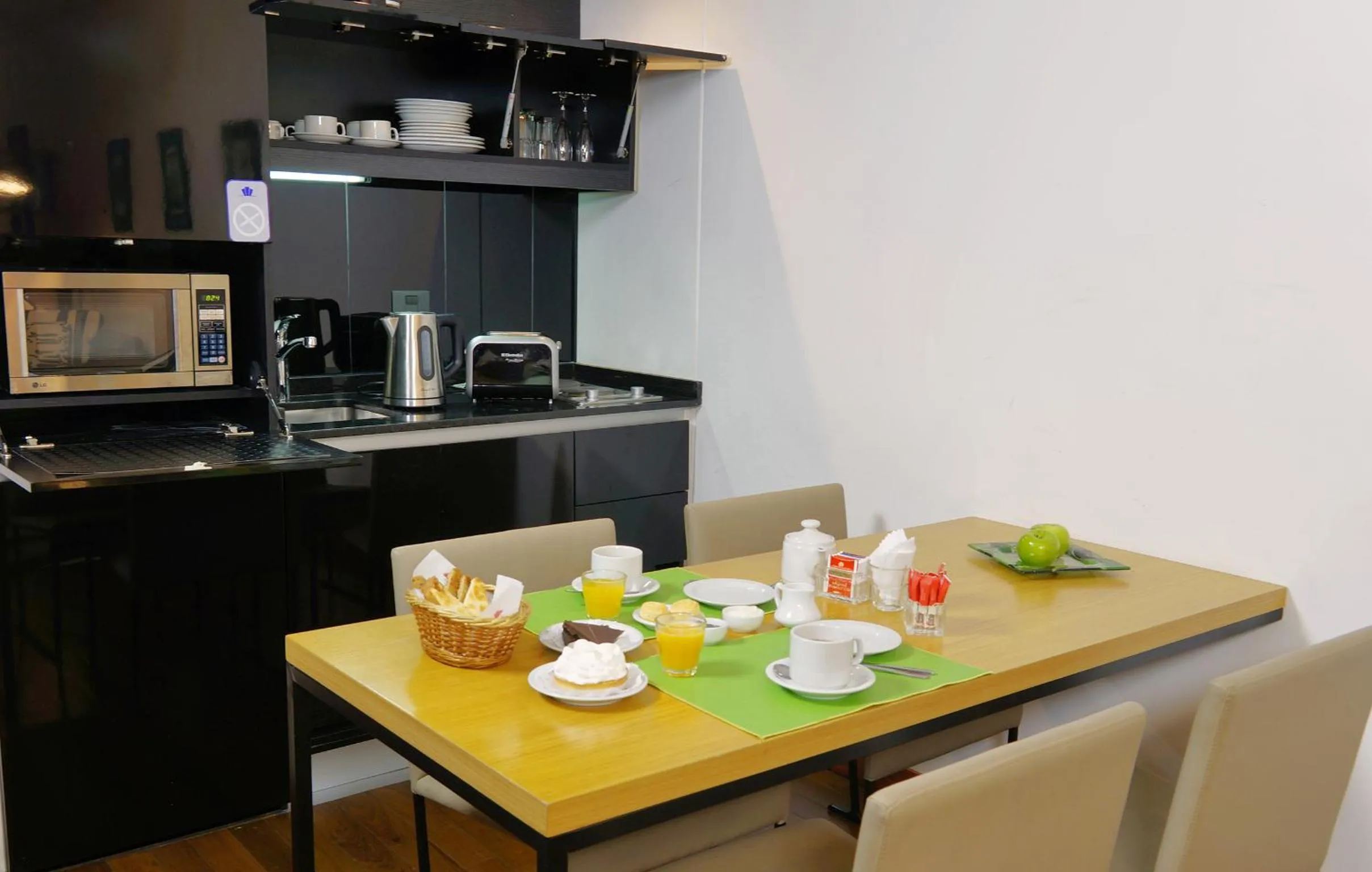 kitchen in IQ Callao By Recoleta Apartments