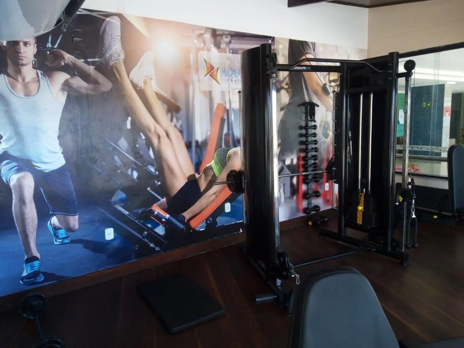 Fitness centre/facilities in Aquarios Praia Hotel