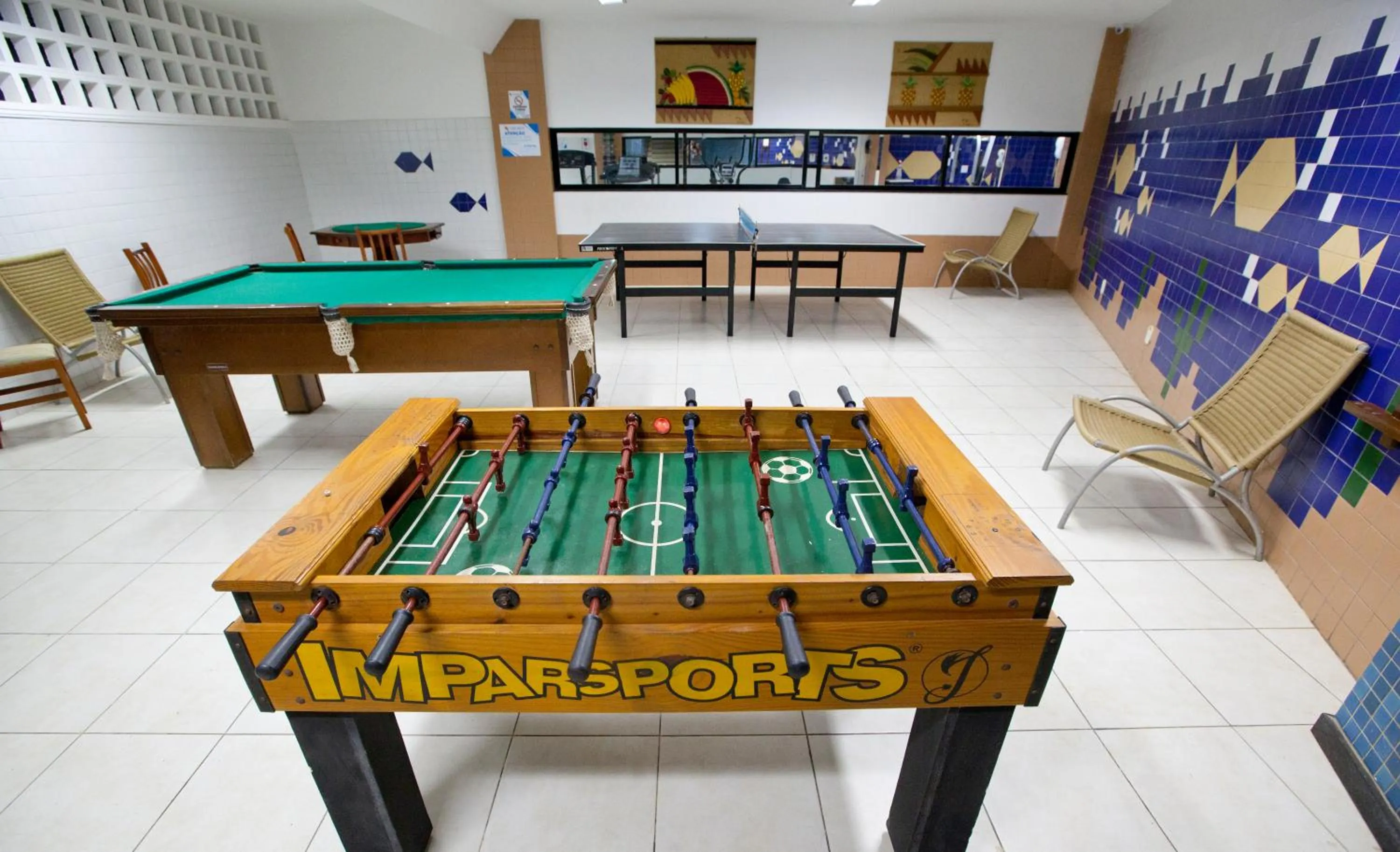 Game Room in Aquarios Praia Hotel