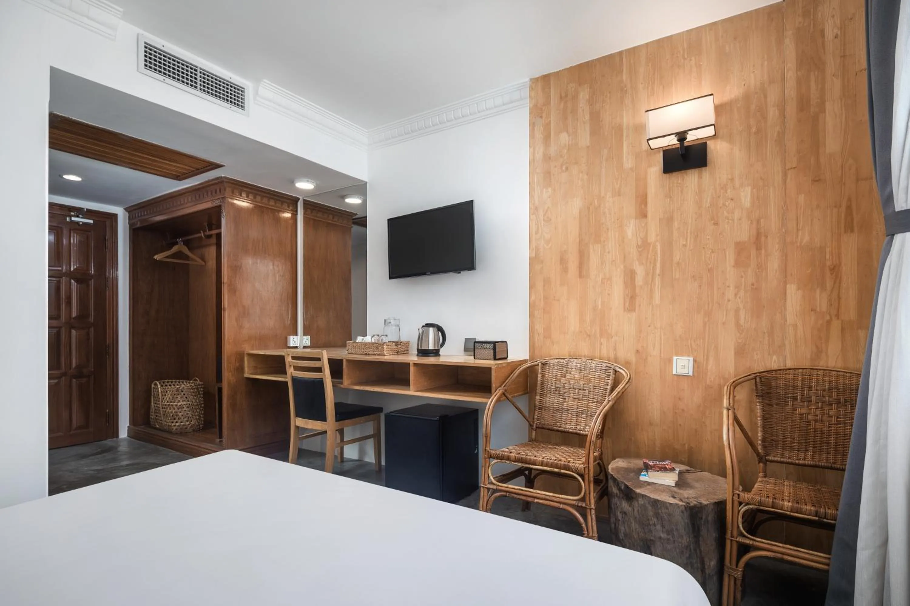 Bed in Pacific Hotel