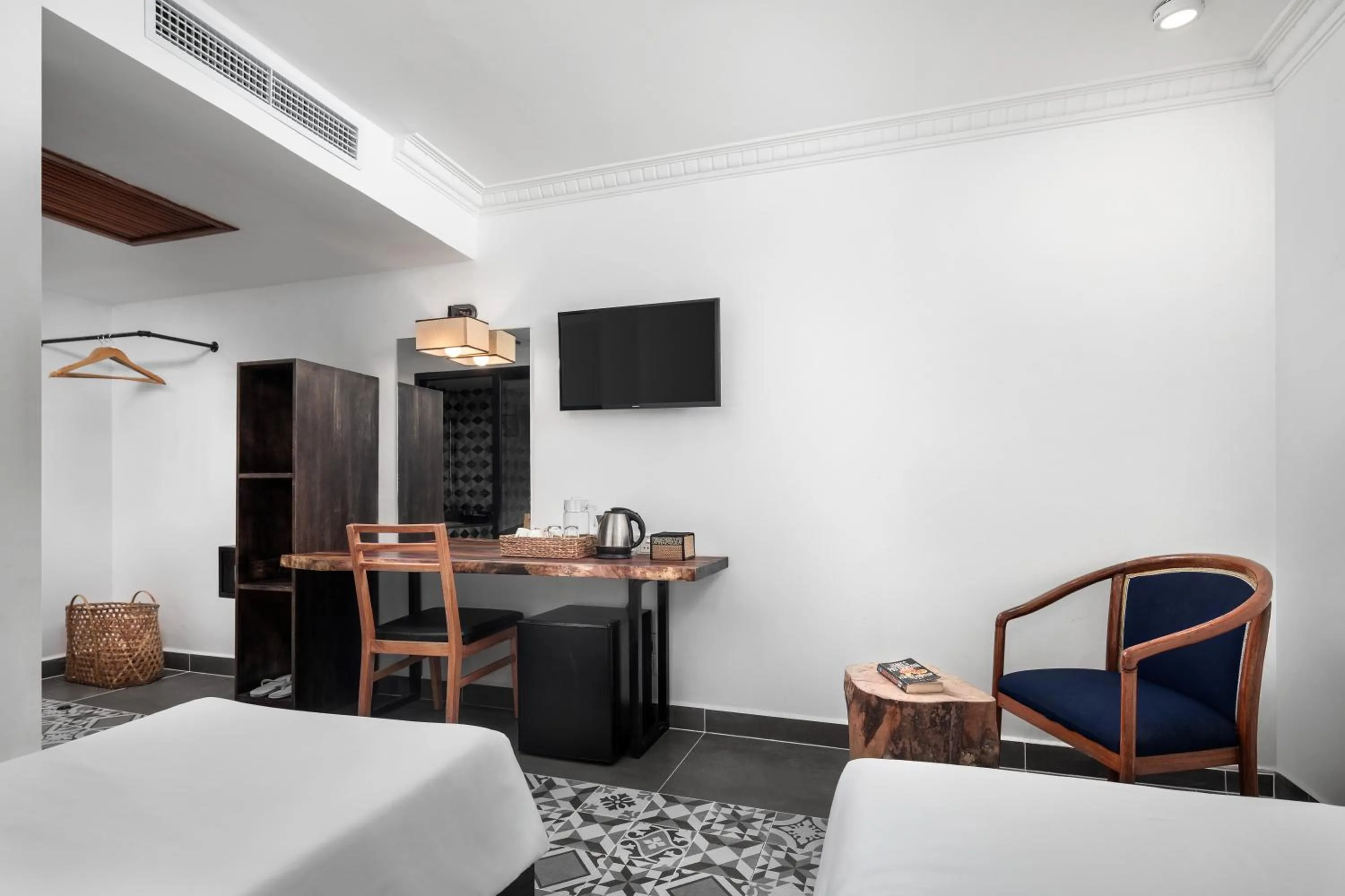 Bed in Pacific Hotel