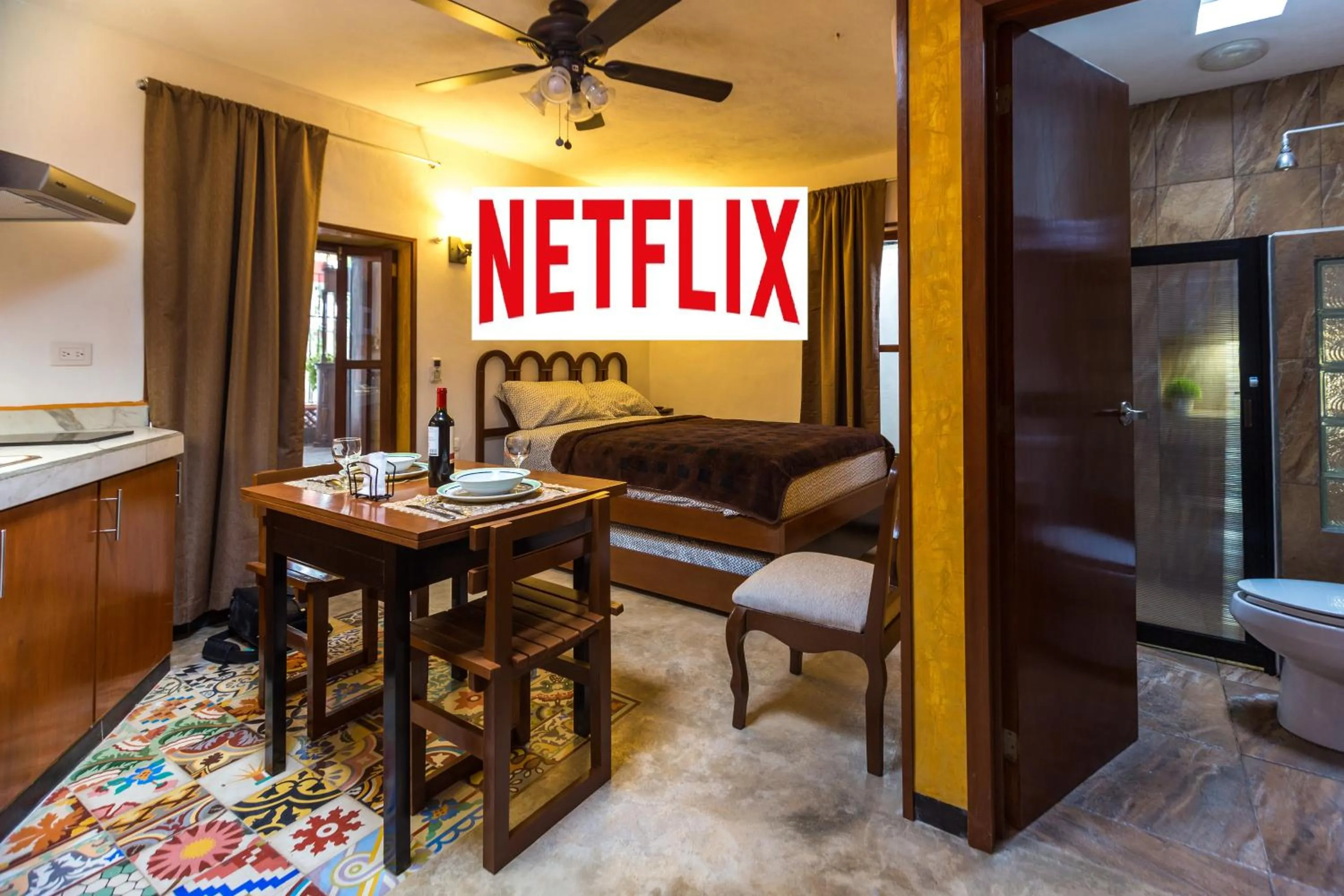 Seating area in Merida Serviced Apartments