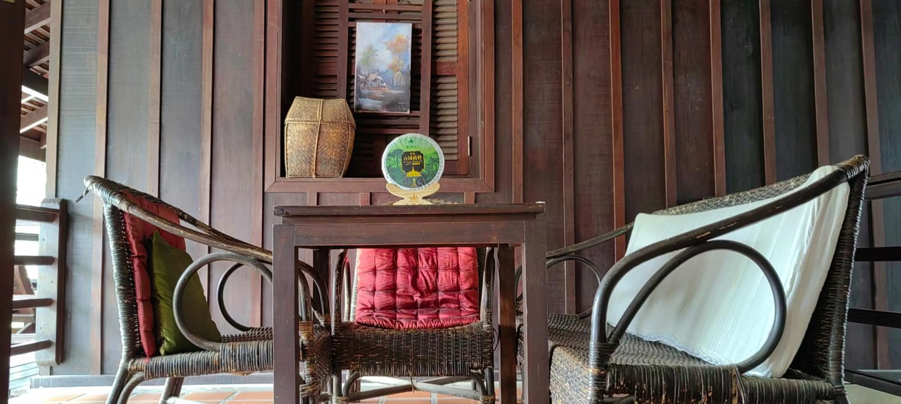 Seating area in Ancient Luangprabang Hotel