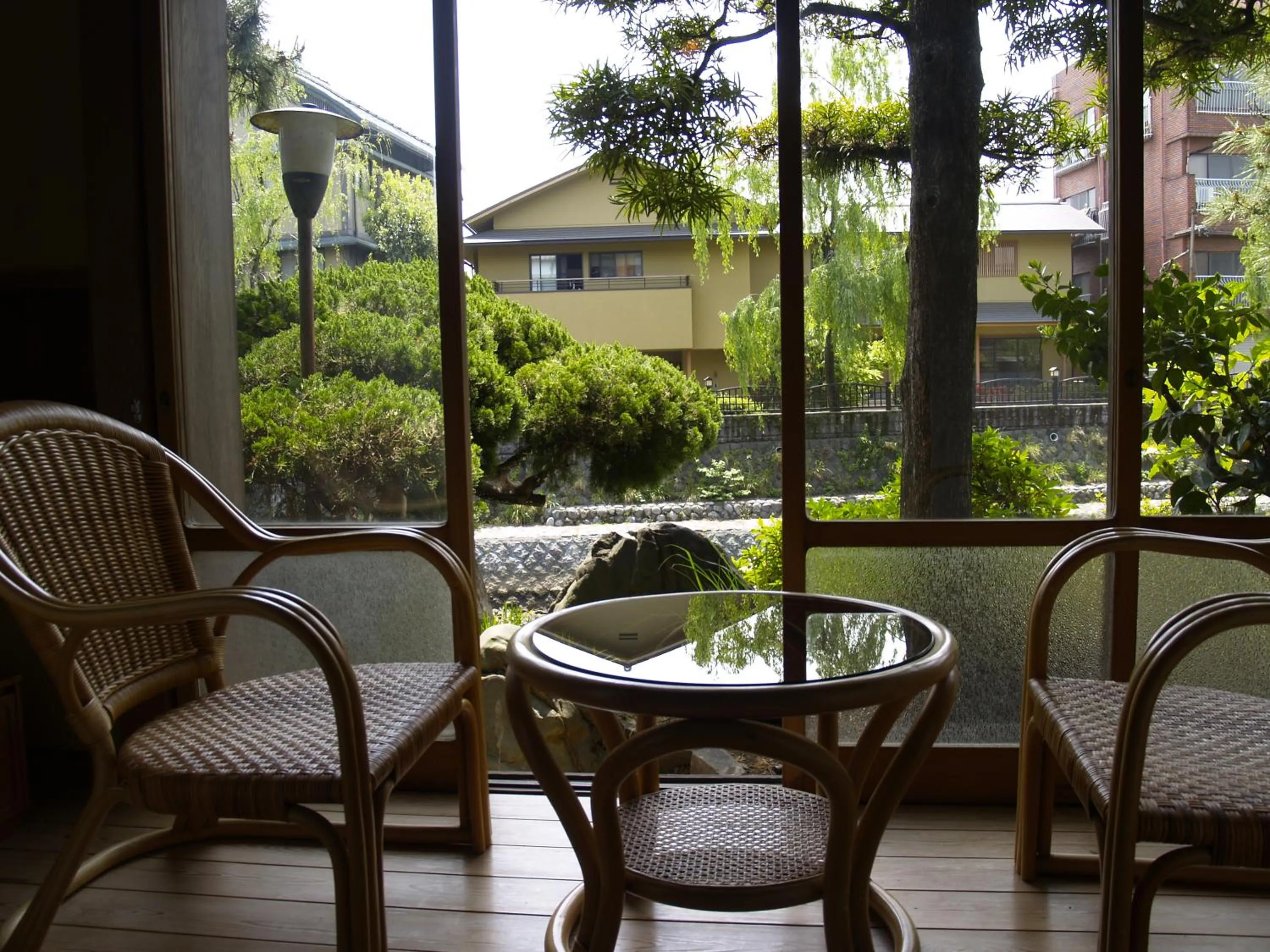Balcony/Terrace in K's House Ito Onsen - Historical Ryokan Hostel
