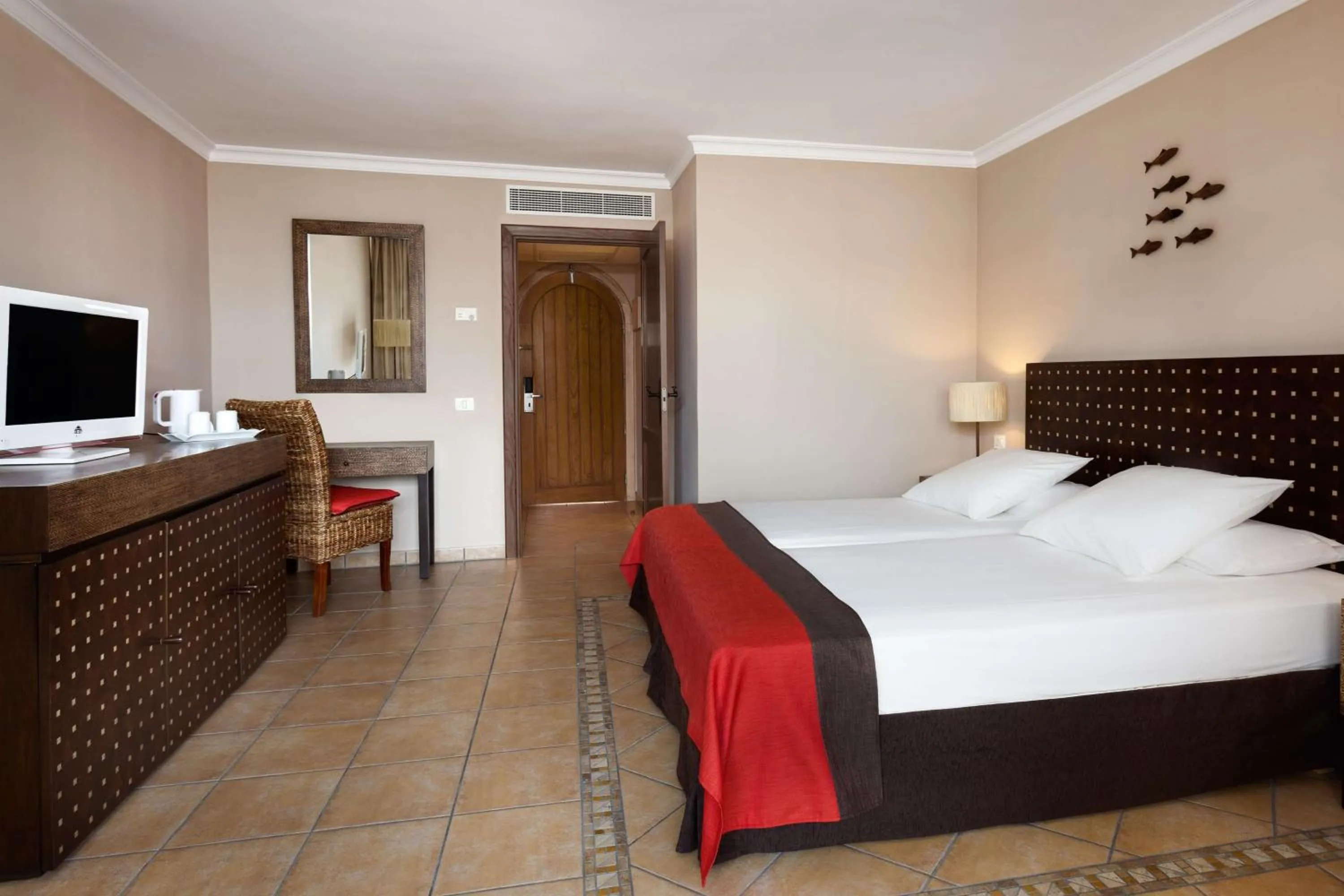 Decorative detail, Bed in Seaside Sandy Beach