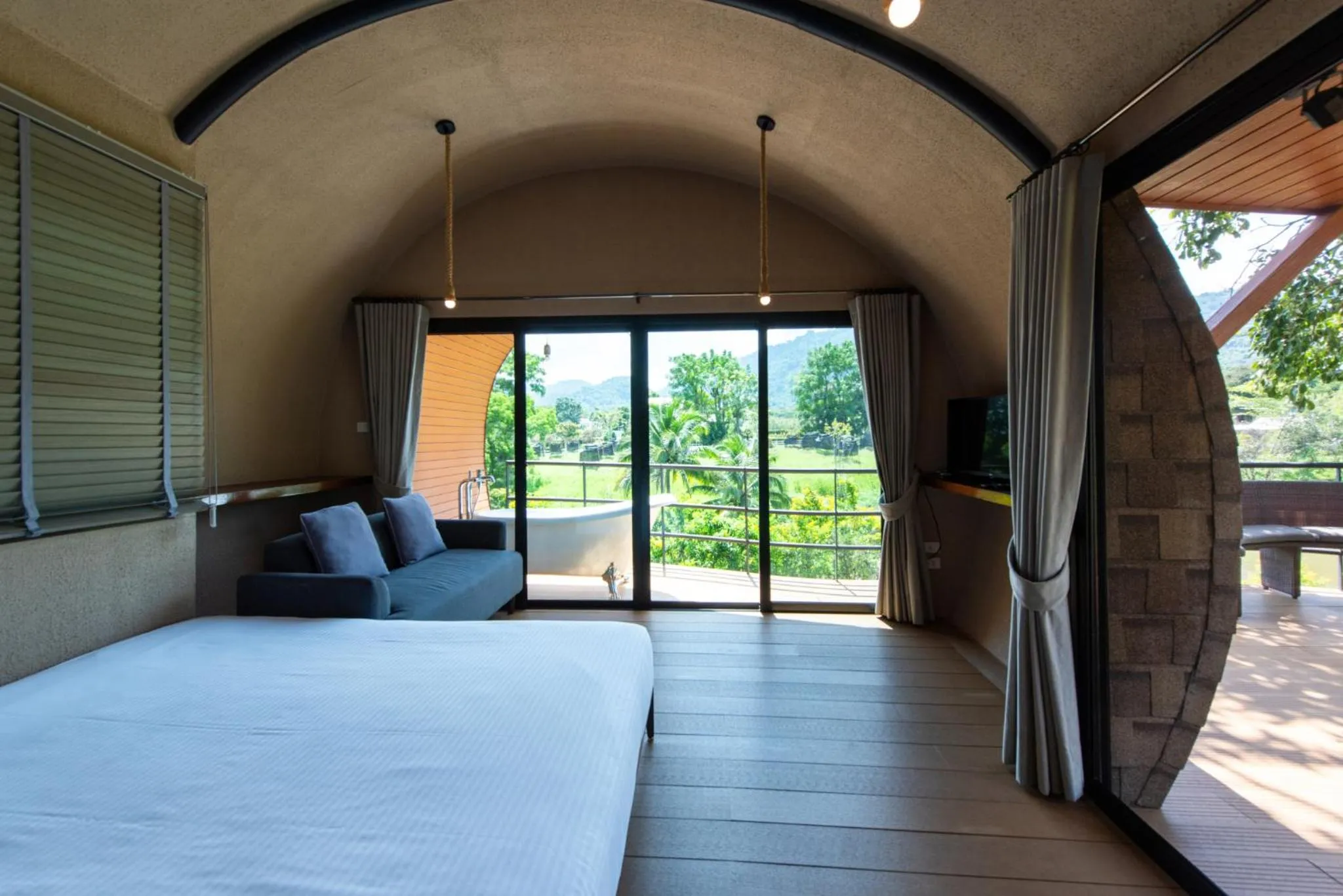 View (from property/room), Bed in Monlada Khaoyai