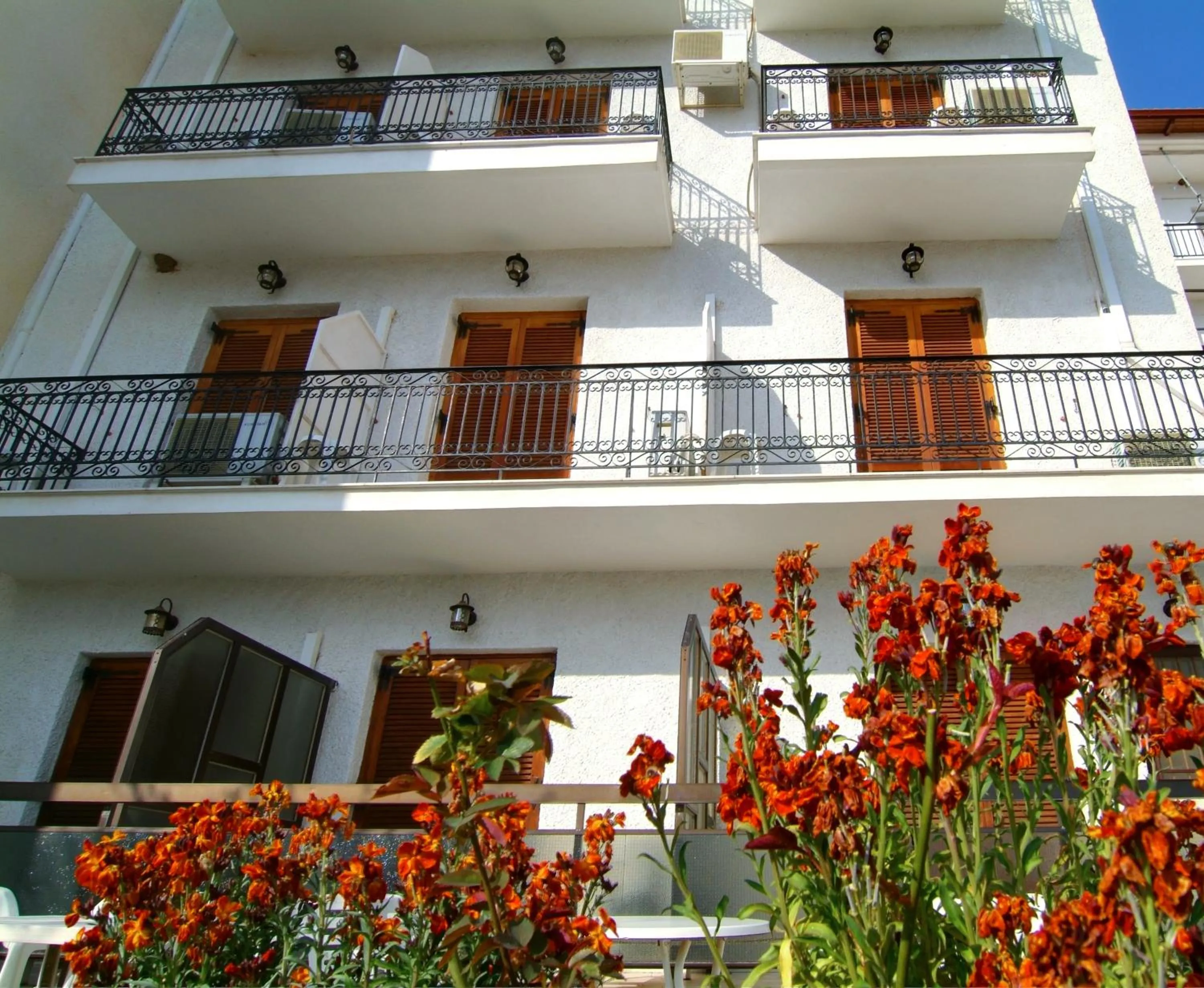 Facade/entrance in Hotel Orfeas