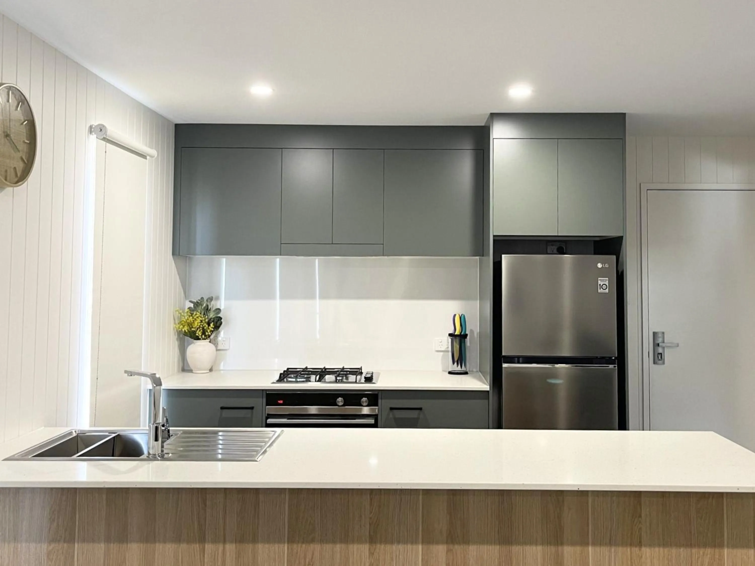 Kitchen or kitchenette in Blue Lake Holiday Park