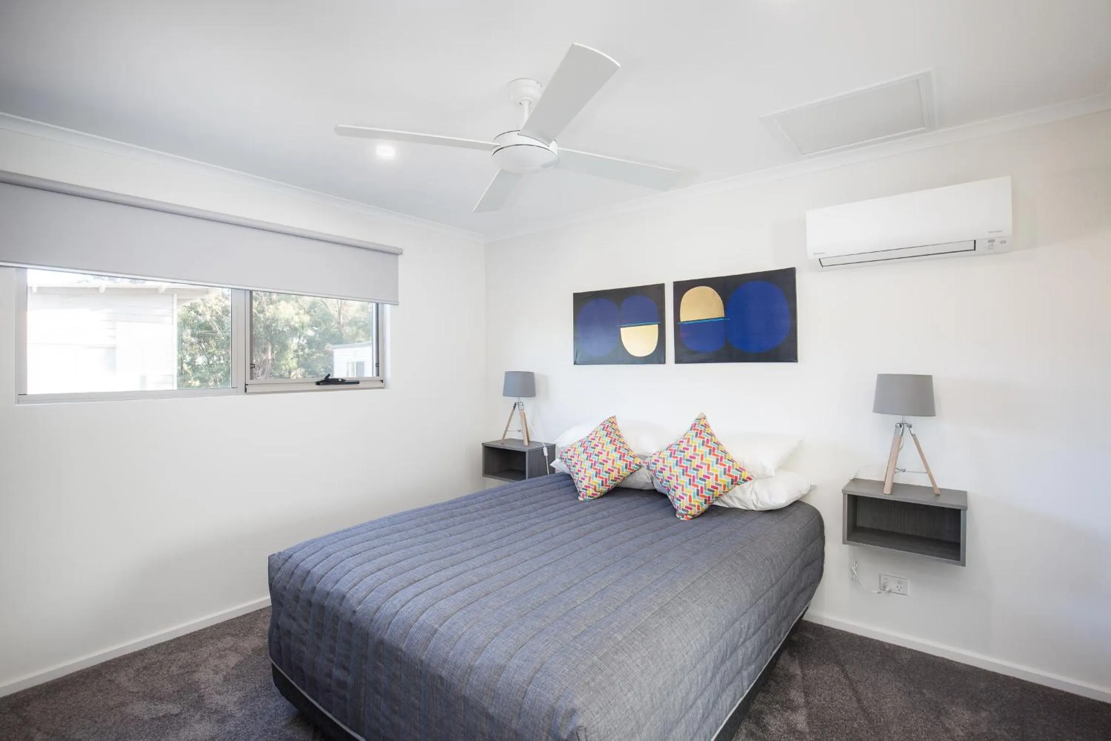 Bed in Blue Lake Holiday Park