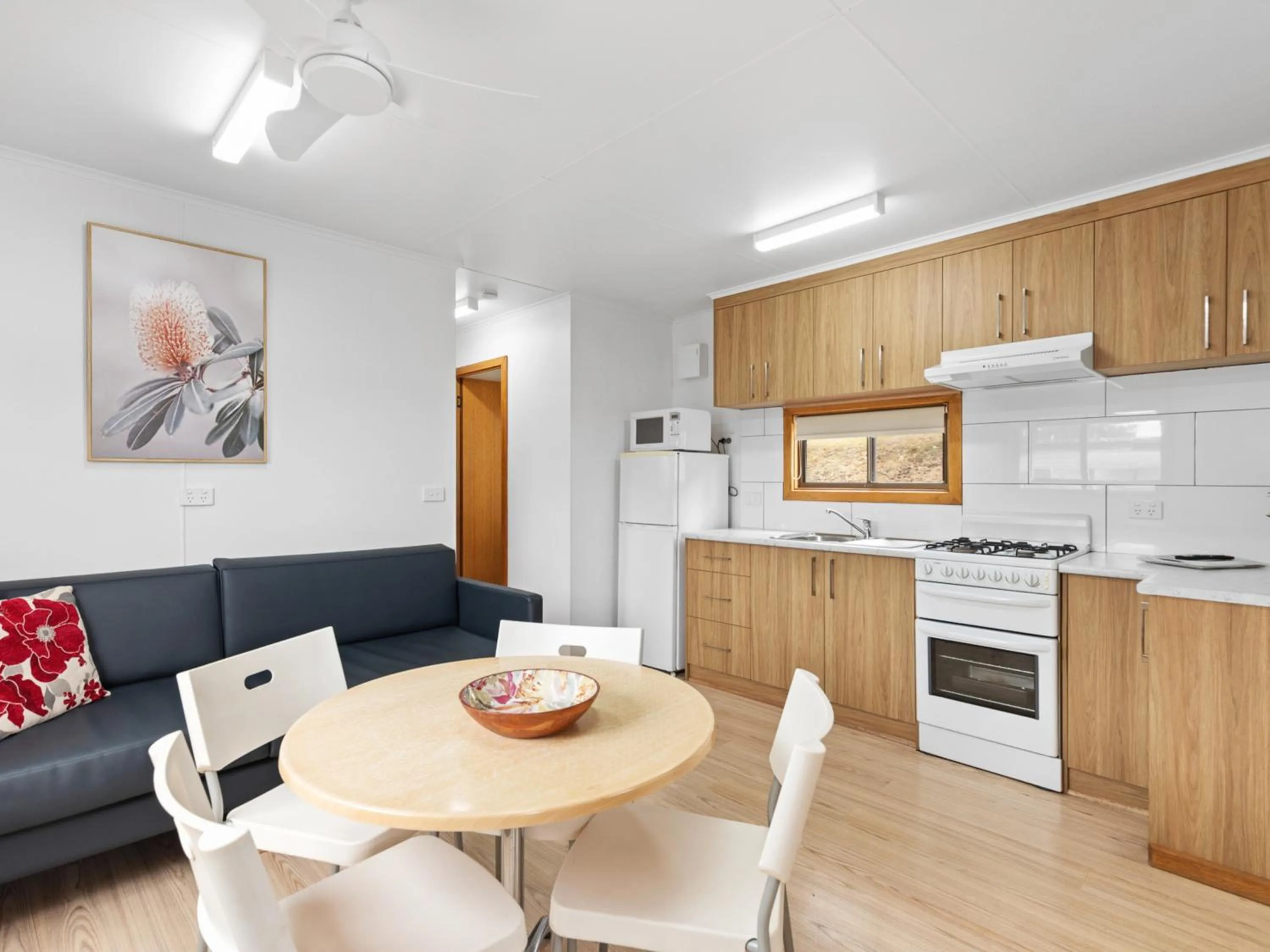 Living room in Blue Lake Holiday Park